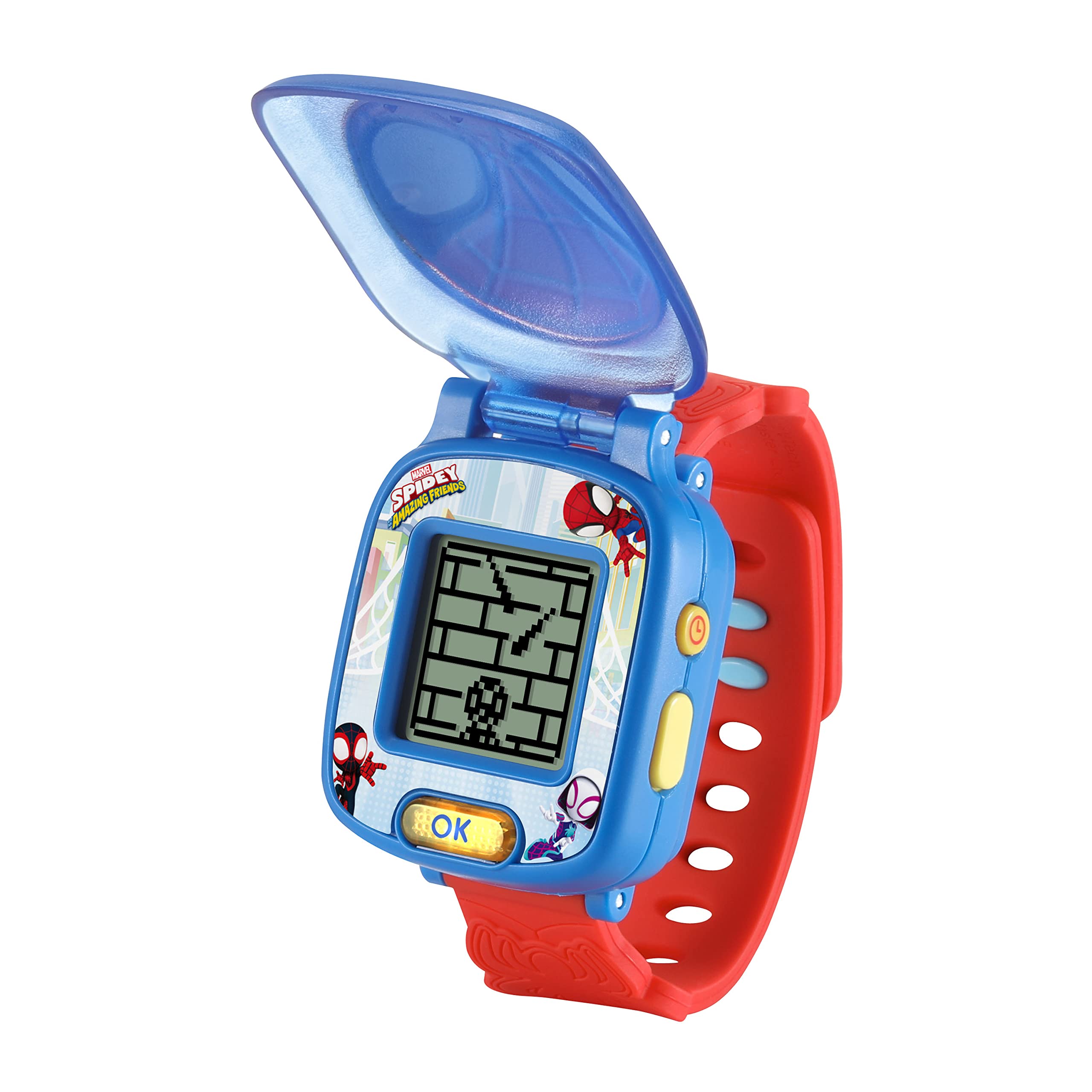 VTech Spidey pantalla en juego con narración que fomenta coordinación