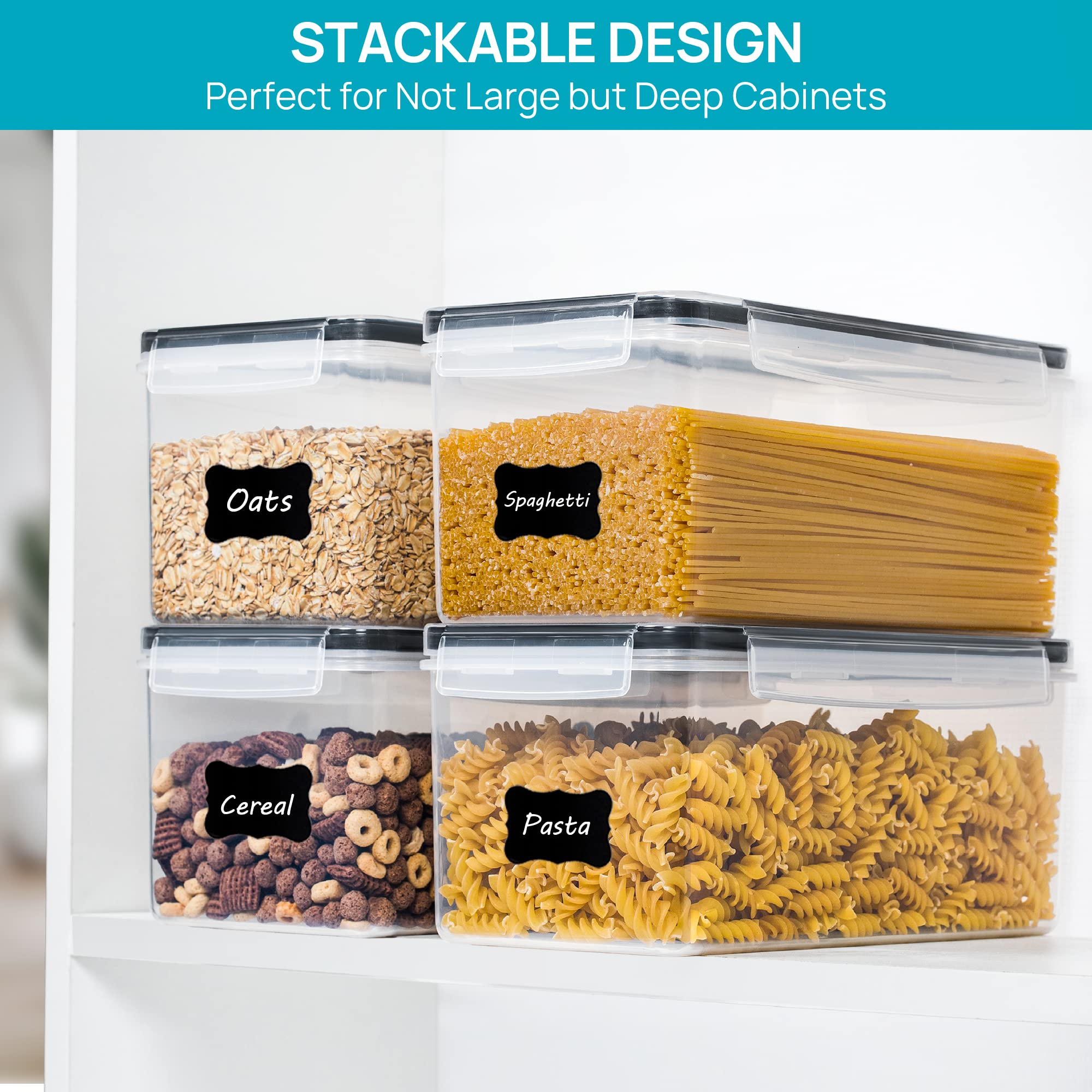 Vtopmart comparación de tamaño con una mano para visualización de escala y capacidad 3,2L
