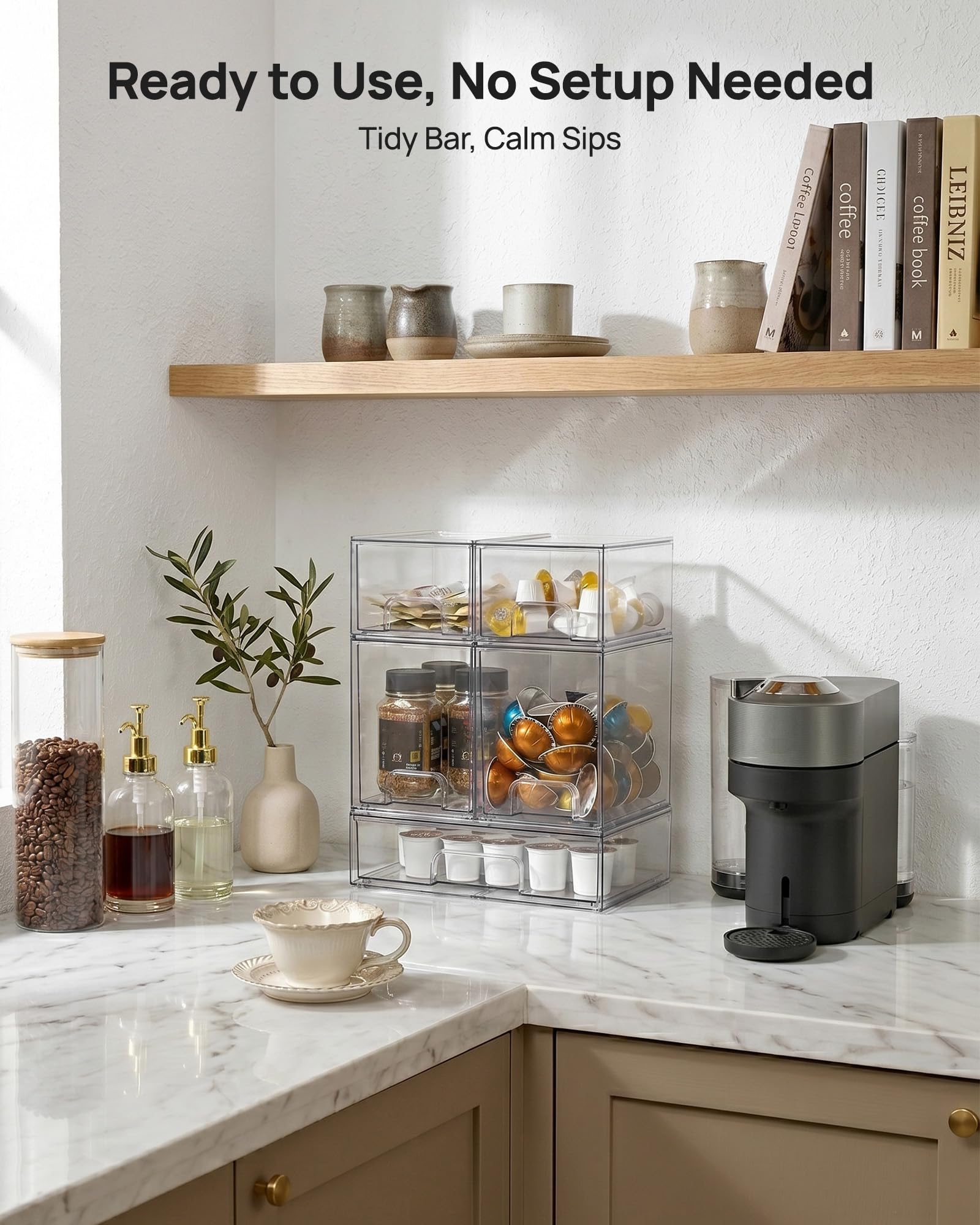 Vtopmart comparación de tamaño para escala en estantería