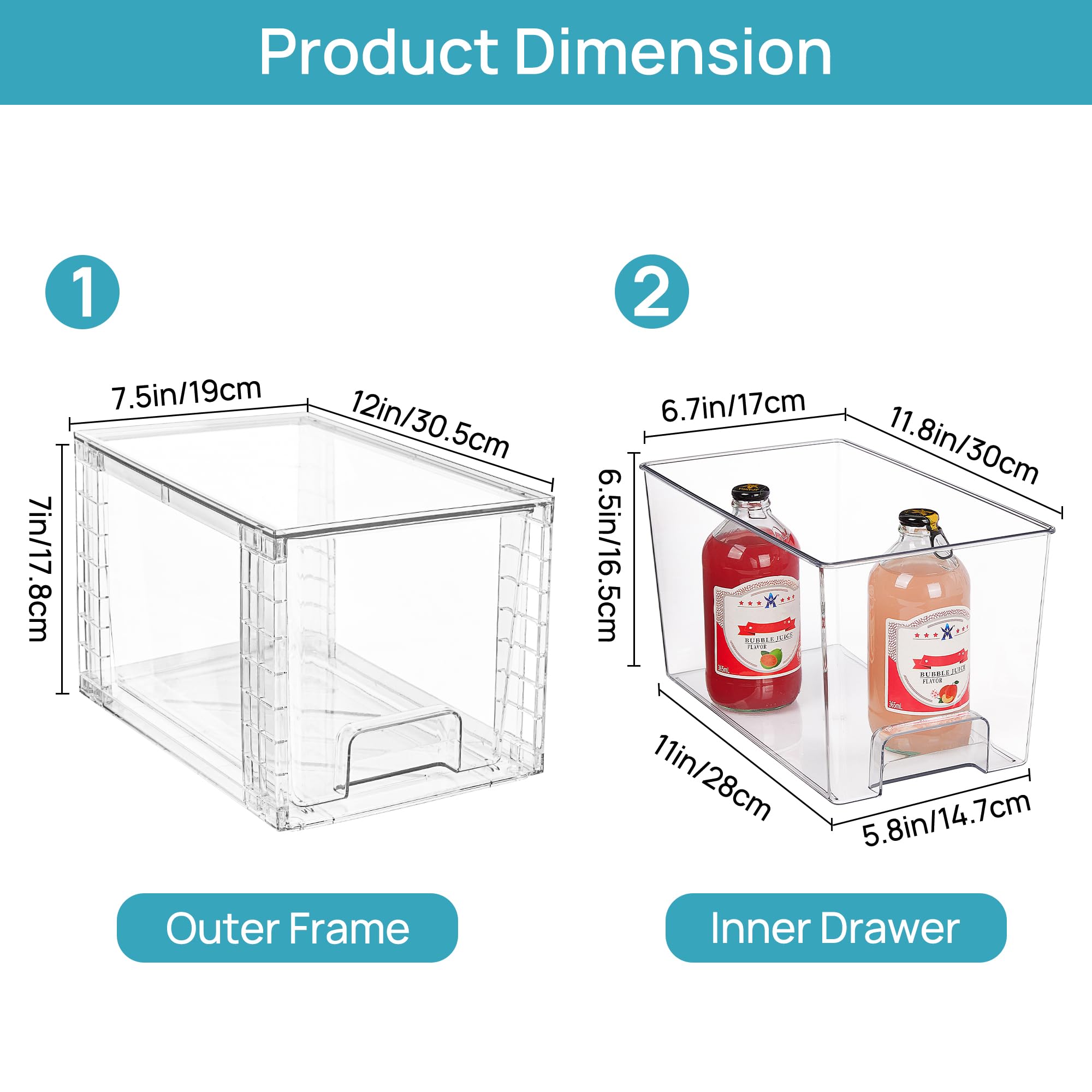 Vtopmart primer plano del tirador integrado, extracción cómoda rápida