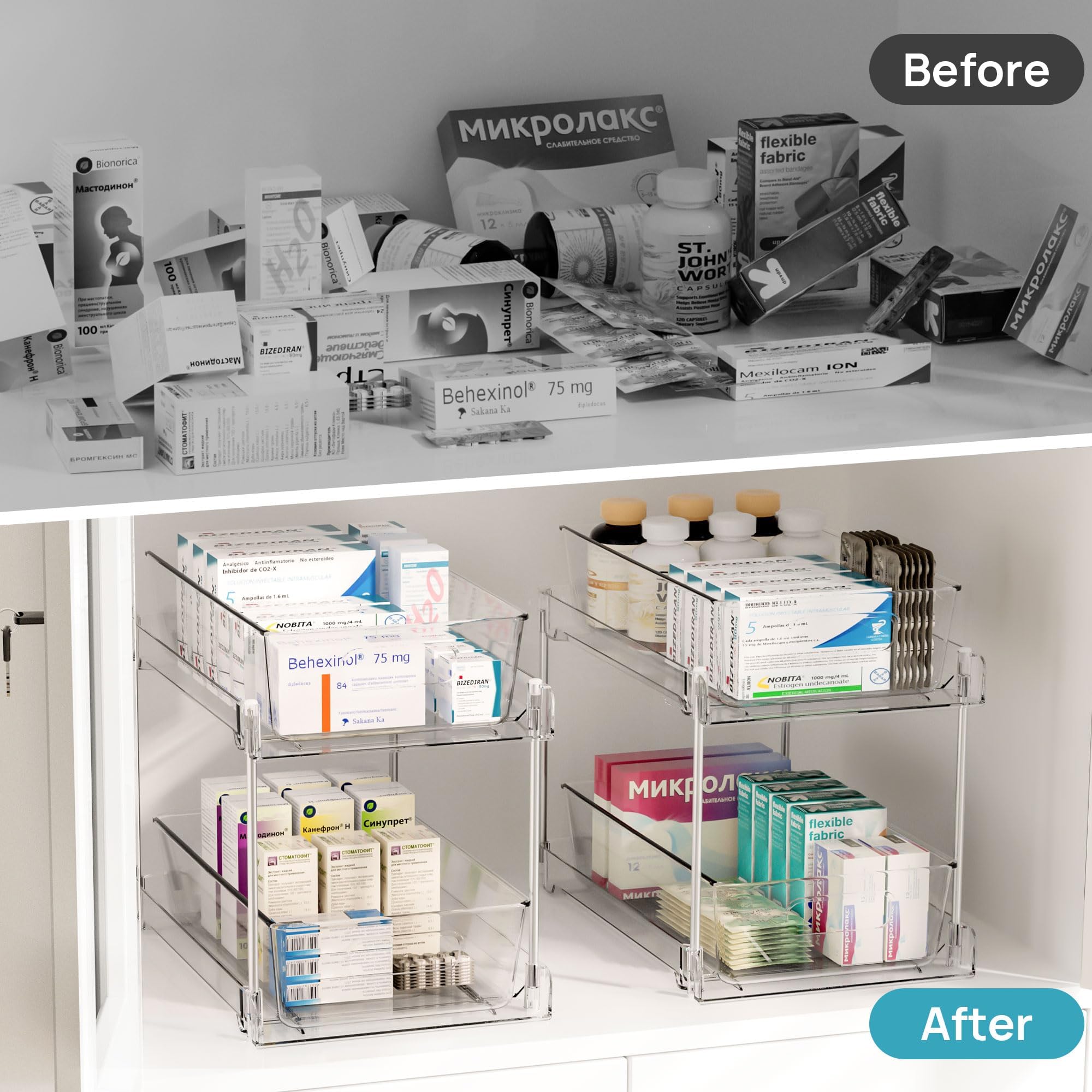 Vtopmart ambiente de baño organizado ilustrando optimización de espacio