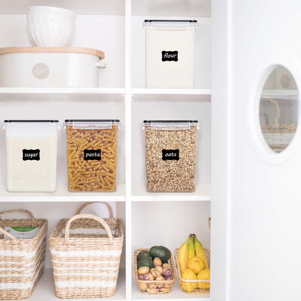 Vtopmart canisters styled on counter for tidy kitchen aesthetics
