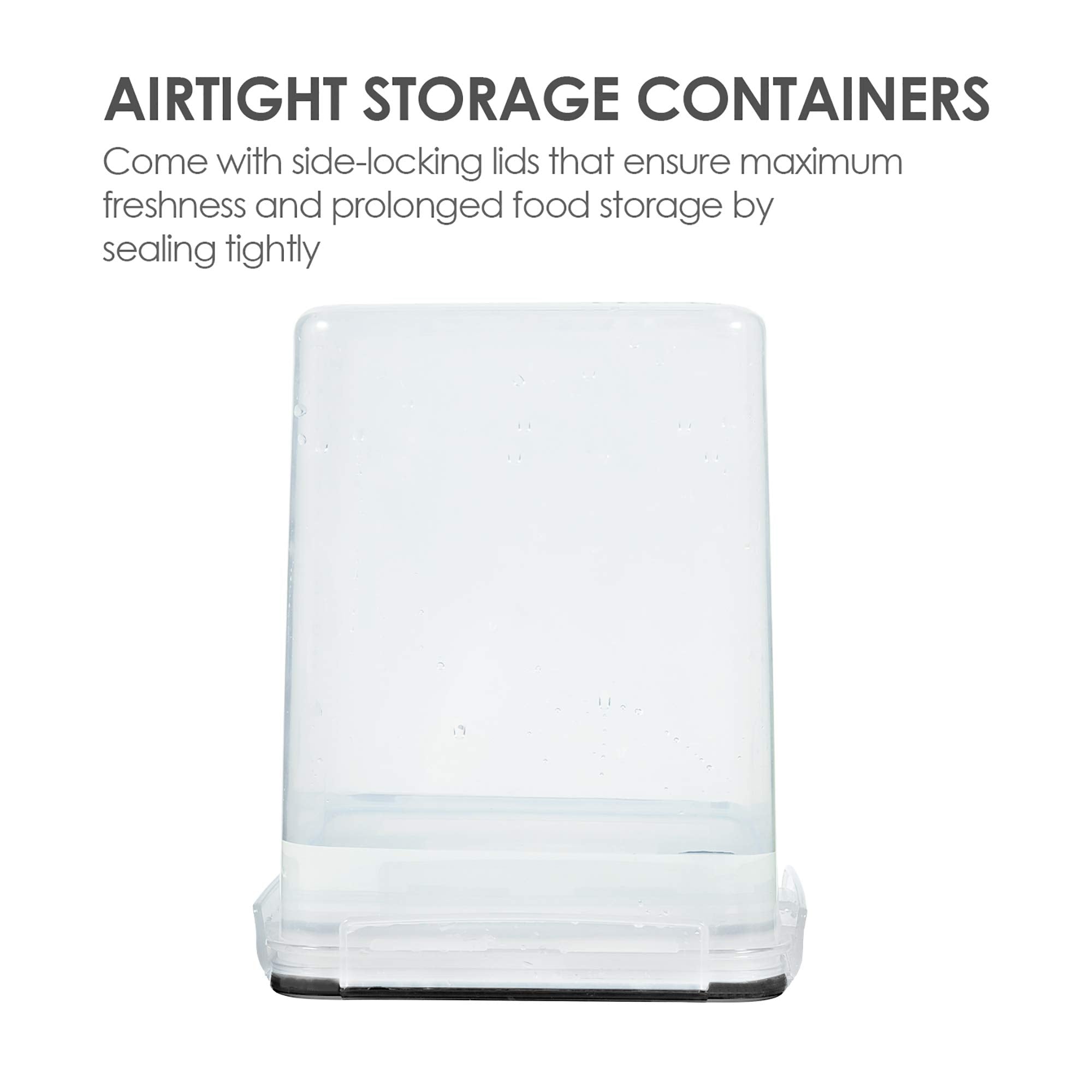 Vtopmart stacked canisters saving shelf space in a pantry
