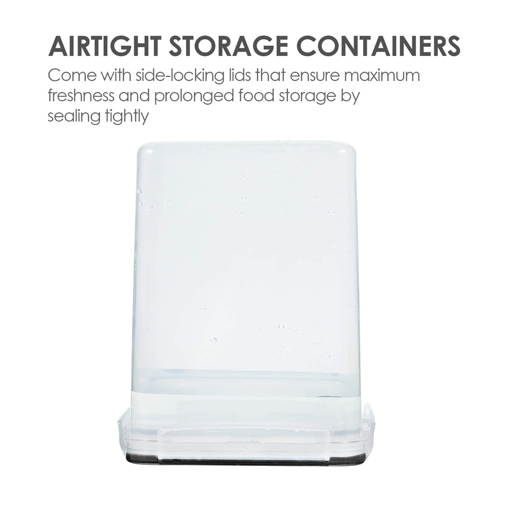Vtopmart stacked canisters saving shelf space in a pantry