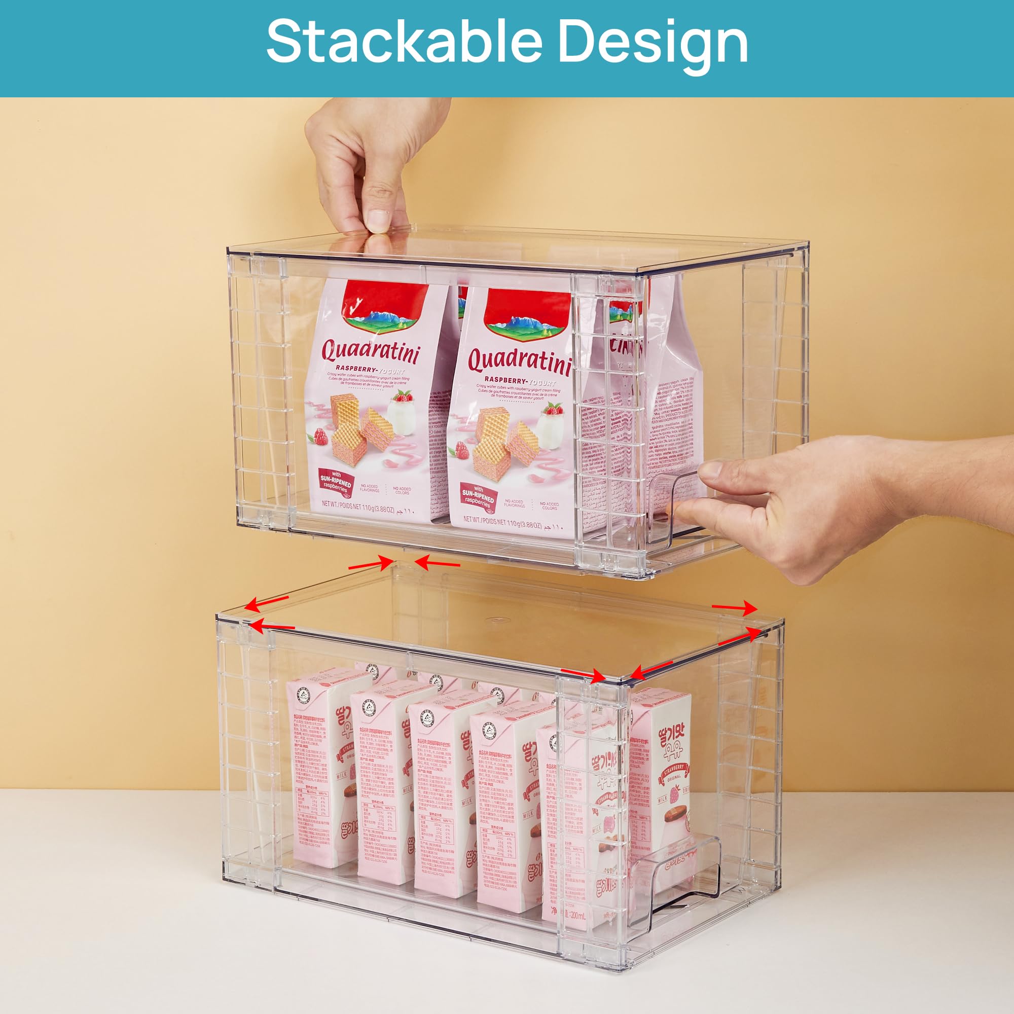 Vtopmart superficie plástica transparente, resistente y fácil de limpiar
