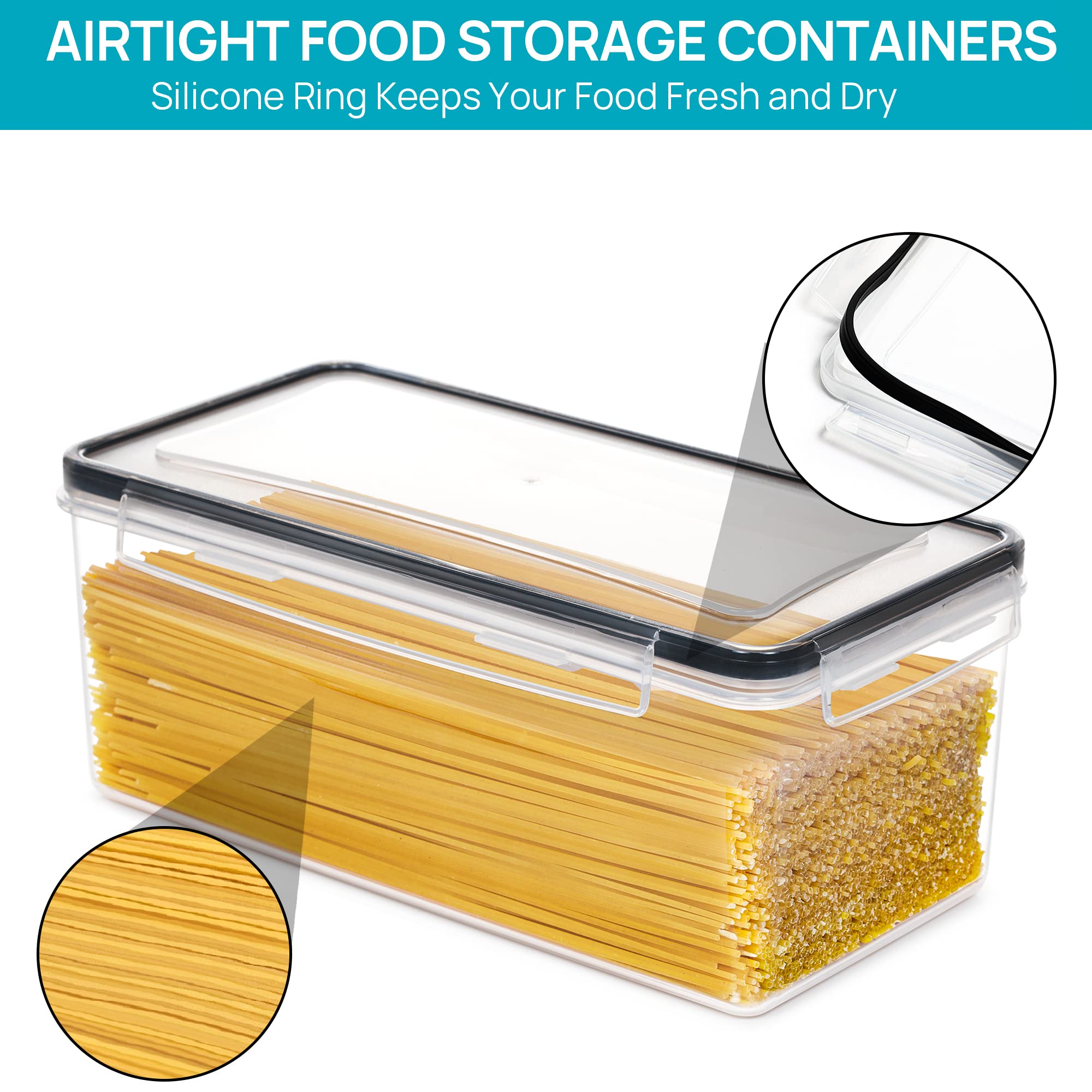 Vtopmart detalle del plástico resistente libre de BPA para durabilidad y seguridad alimentaria