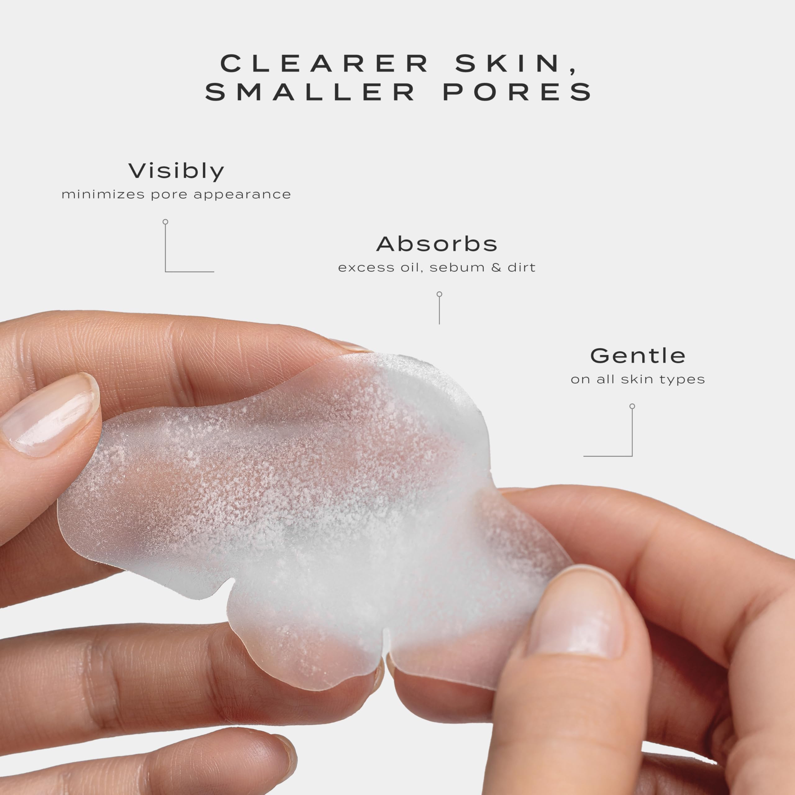 Vue primer plano de la textura hidrocoloide que absorbe sebo y protege la piel