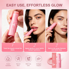 Vult applying balm under-eye for instant hydration and smoothing