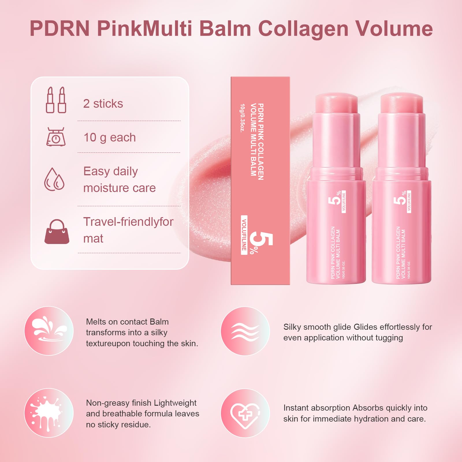 Vult lip application showing plumper-looking moisturized lips benefit