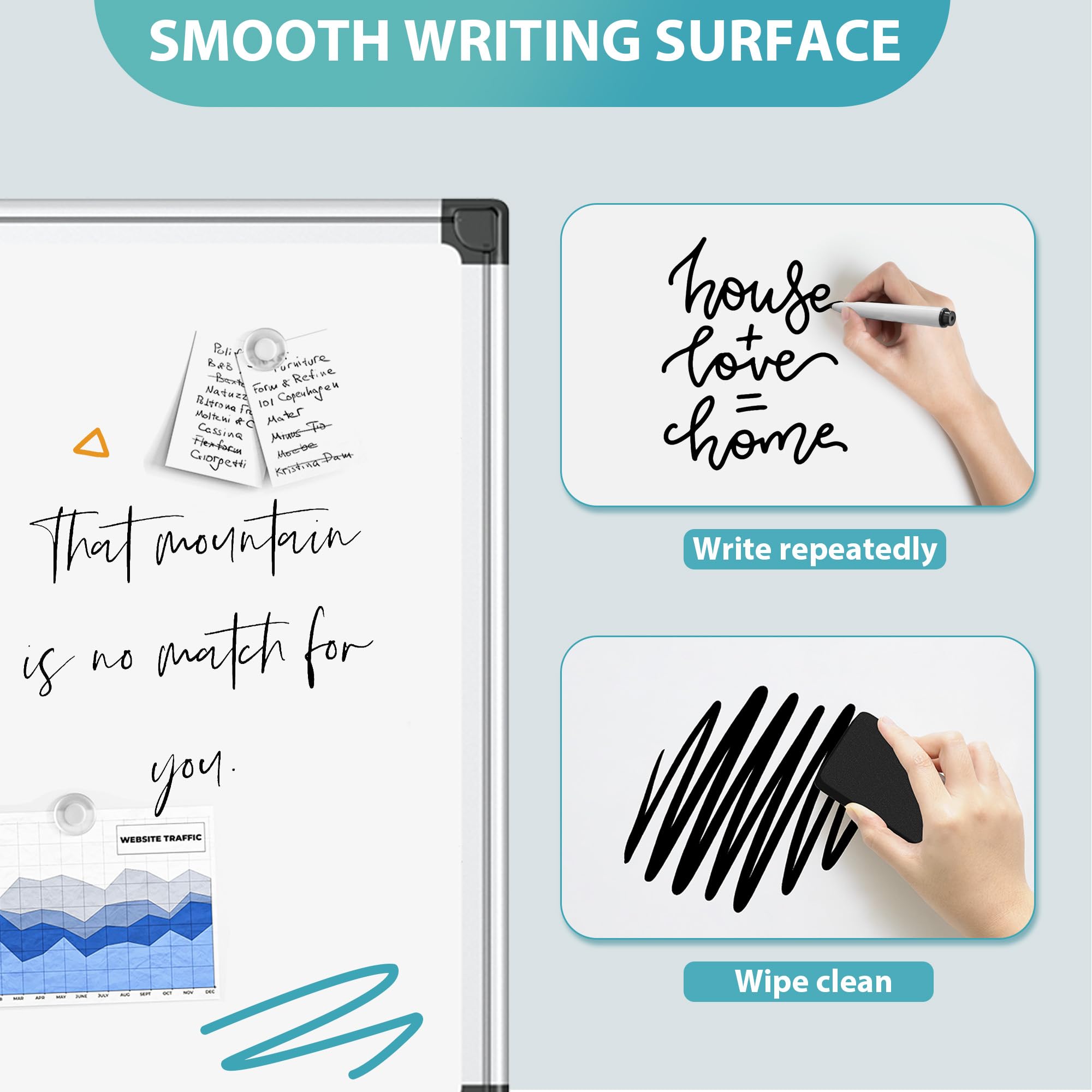 VUSIGN close-up of smooth writing surface demonstrating stain resistance benefit