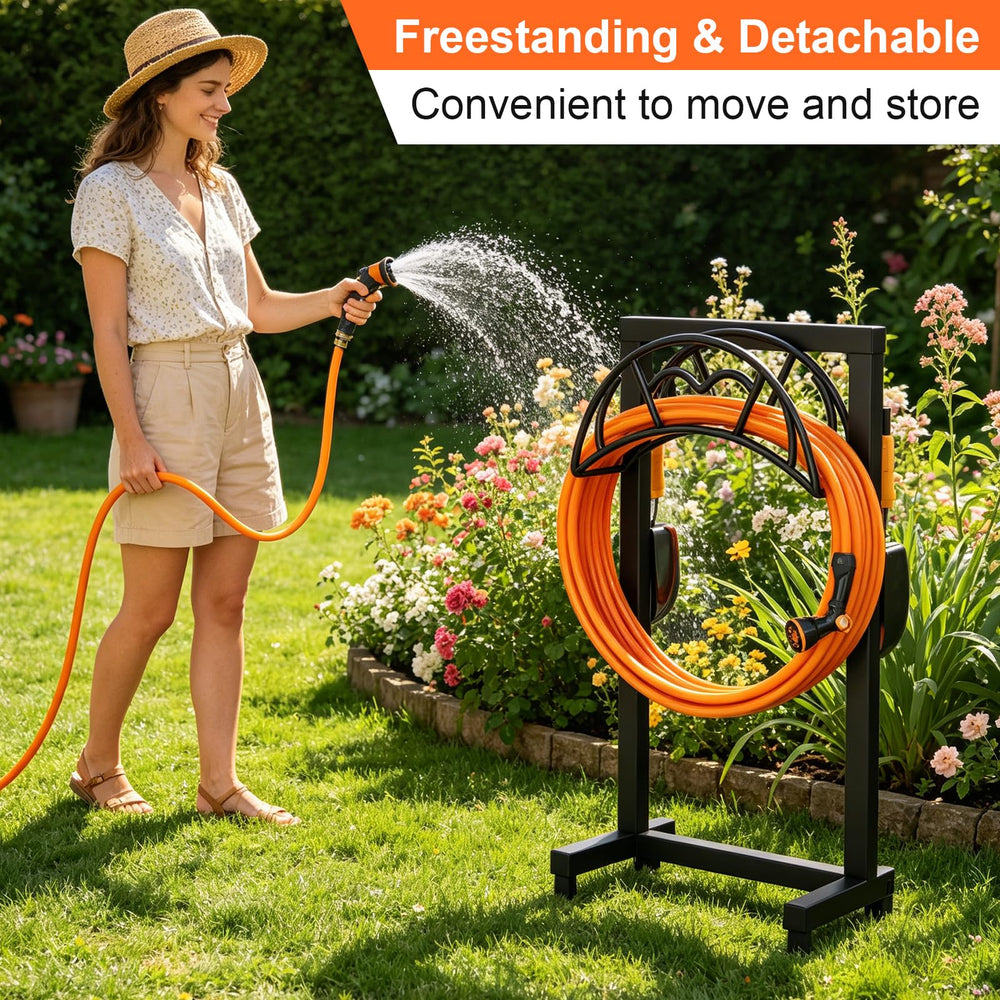 VyGrow holder in garden use illustrating easy watering and clutter reduction