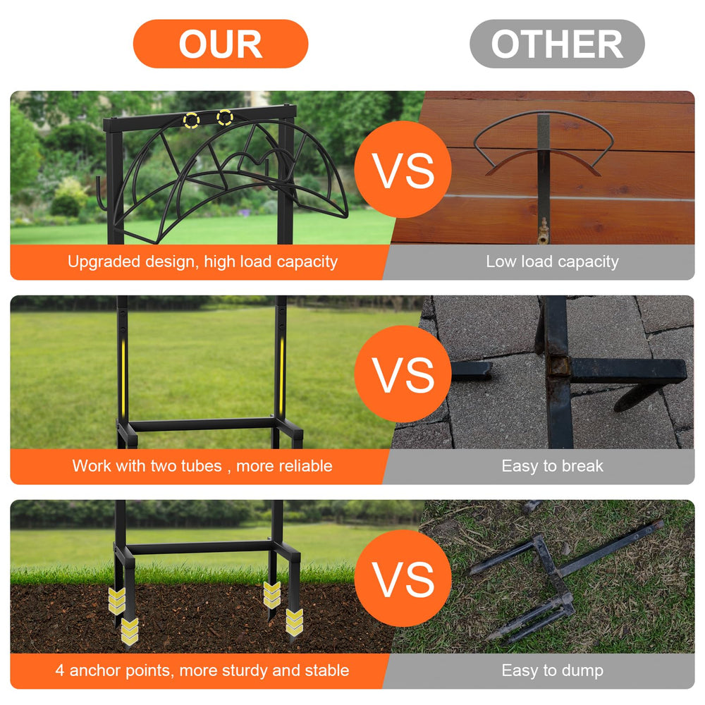 VyGrow anchor spikes detail demonstrating secure ground fixation for wind resistance