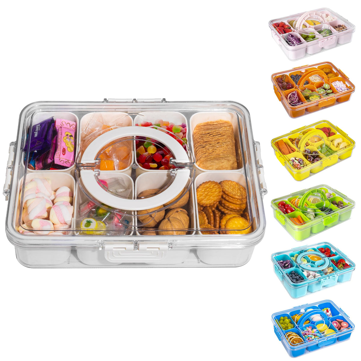 WACOI bandeja frontal con tapa mostrando organización portátil