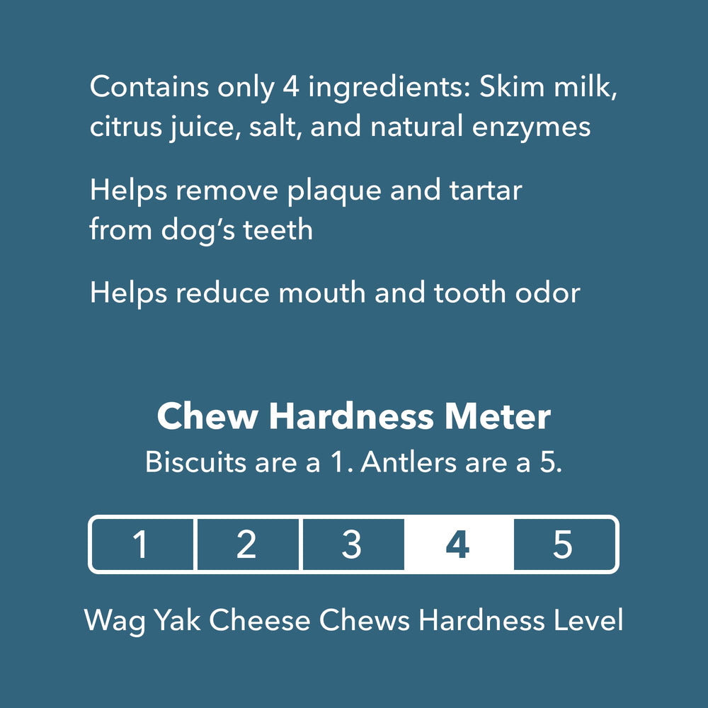 Etiqueta de WAG Yak Cheese con lista simple de ingredientes y sin lactosa