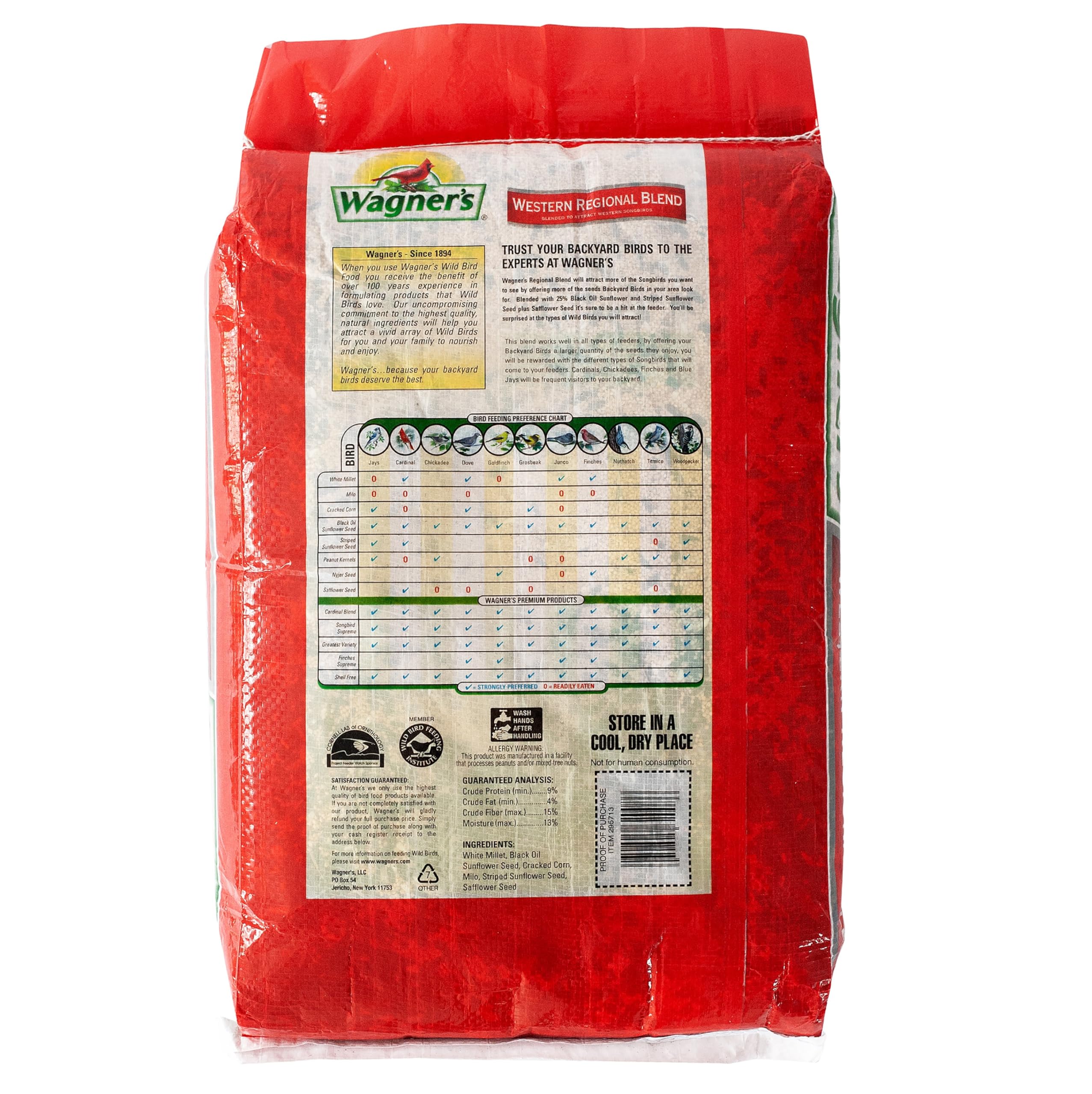 Wagner's close-up of seed blend texture showing sunflower and safflower benefits nutrition