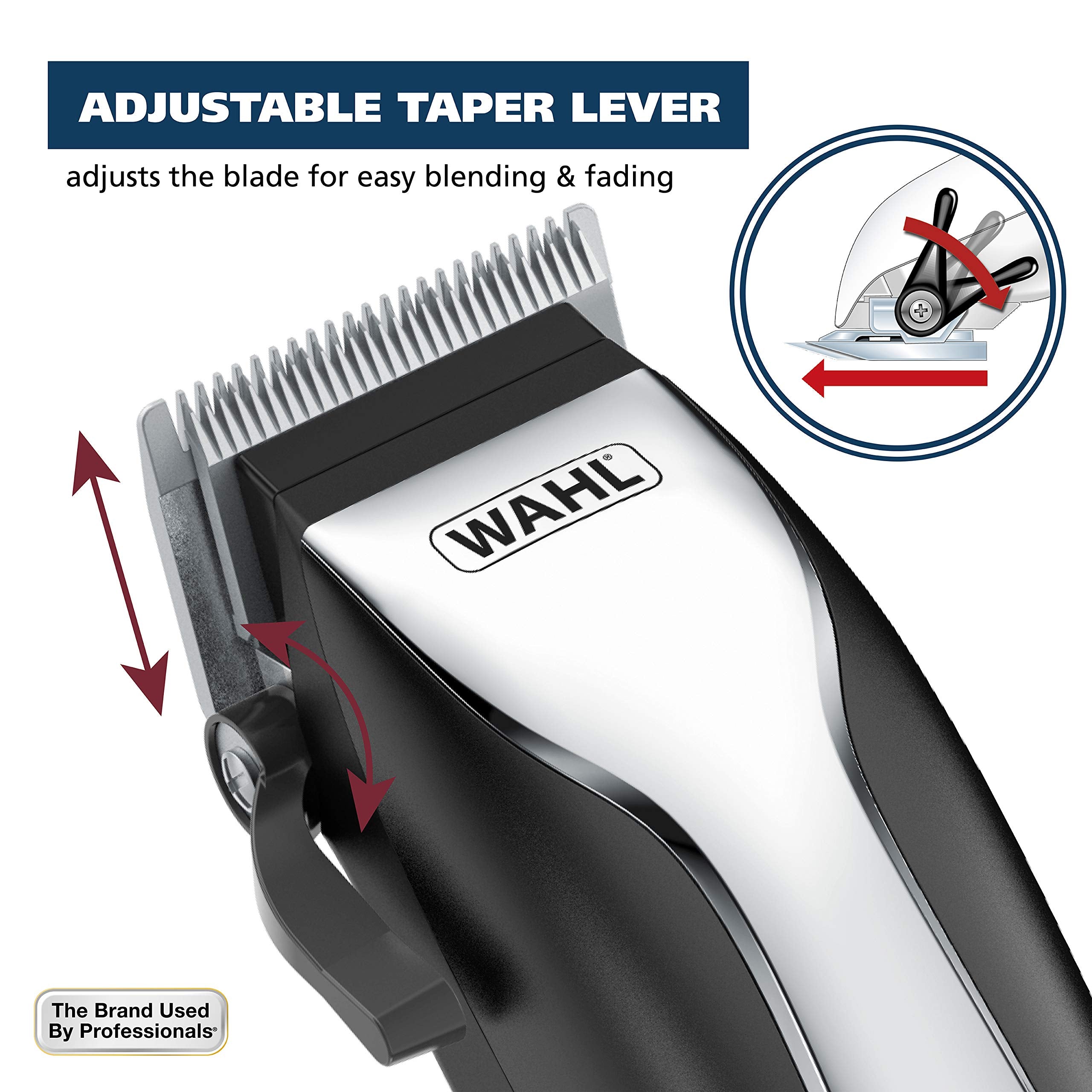 Wahl accesorios del kit incluyendo tijeras aceite y cepillo para mantenimiento