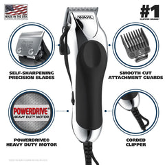 Wahl primer plano de cuchillas autoafilables que ofrecen corte duradero
