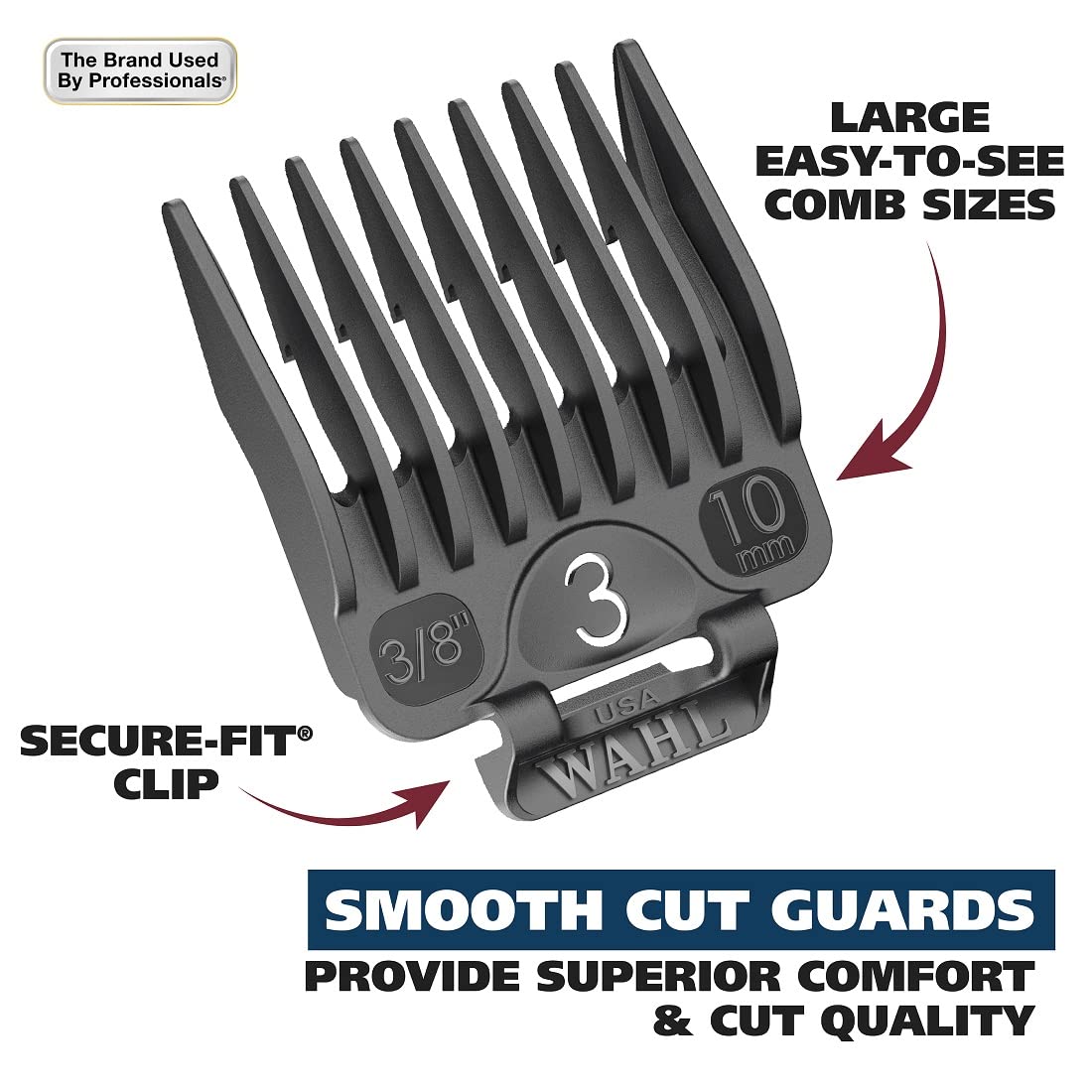 Wahl peines Secure-Fit alineados para cortes precisos y repetibles