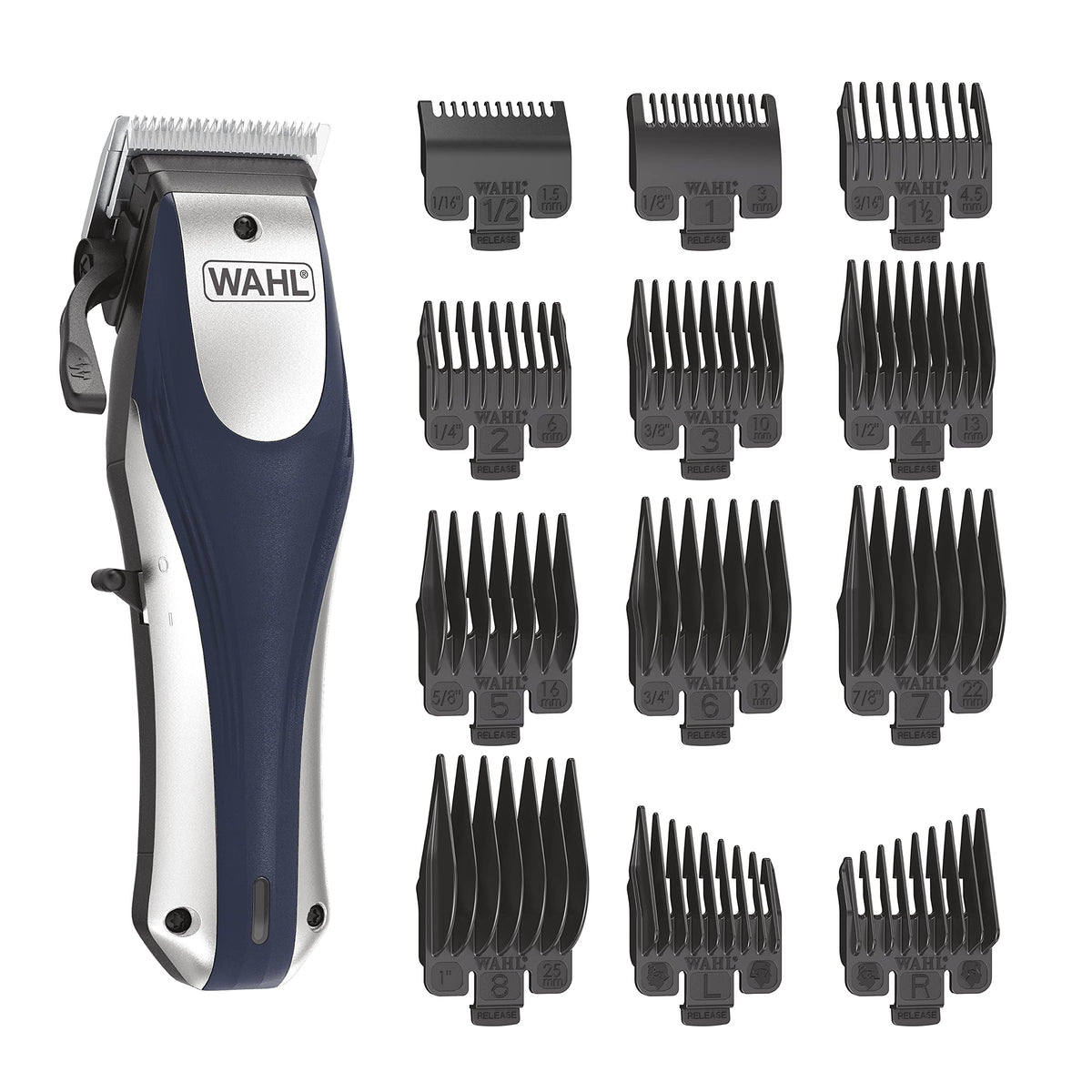 Wahl cortapelos frontal mostrando kit y accesibilidad para cortes precisos