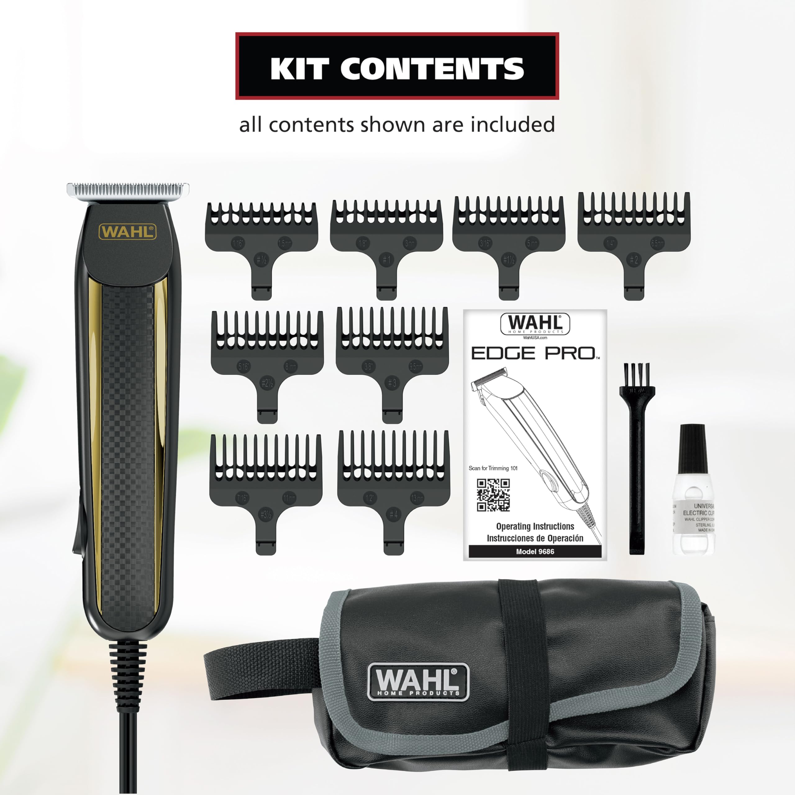 Wahl Edge Pro motor y cable robusto para potencia continua