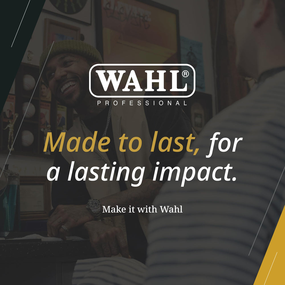 Wahl Professional en barbería en uso, acabado profesional