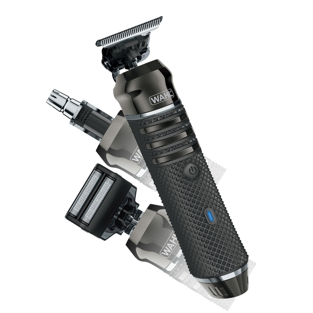 Wahl recortadora frontal mostrando cabeza esqueleto y visibilidad precisa