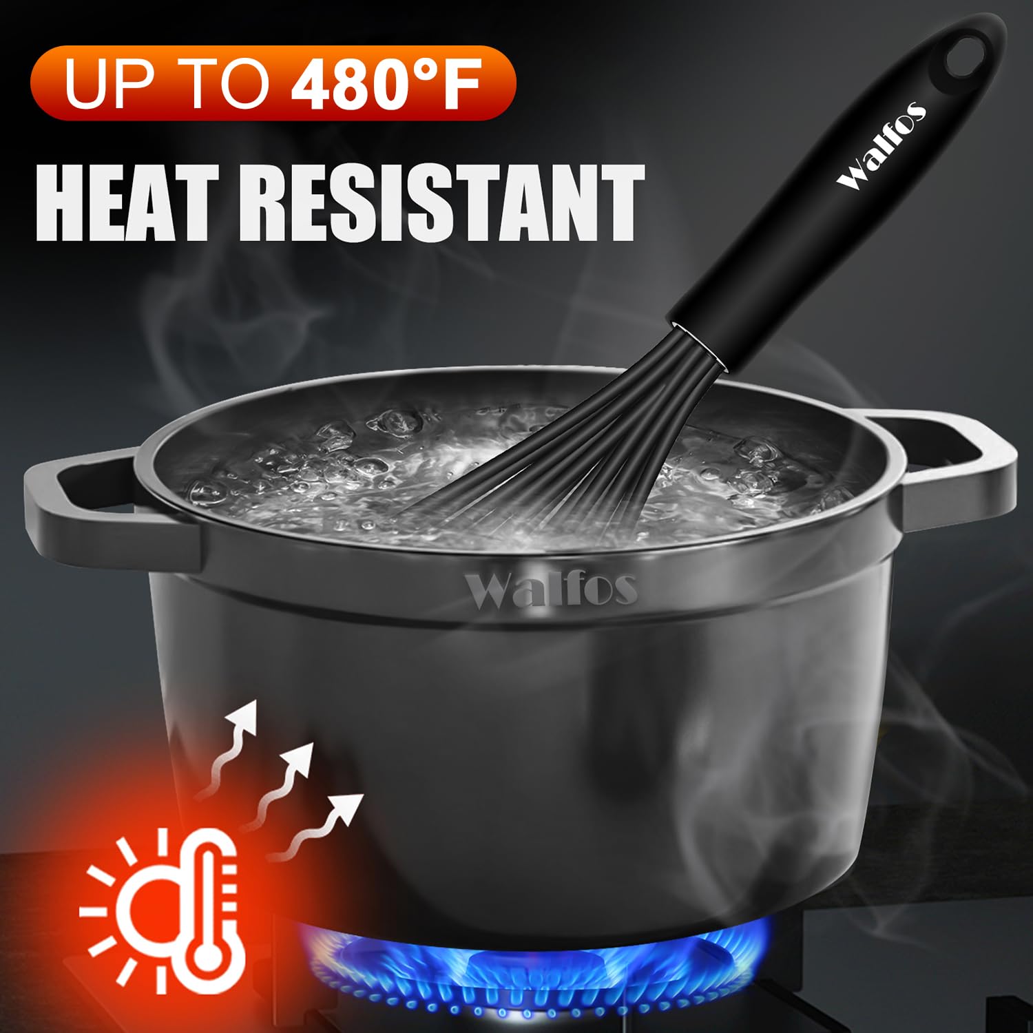 Walfos textura de silicona suave destacando resistencia al calor