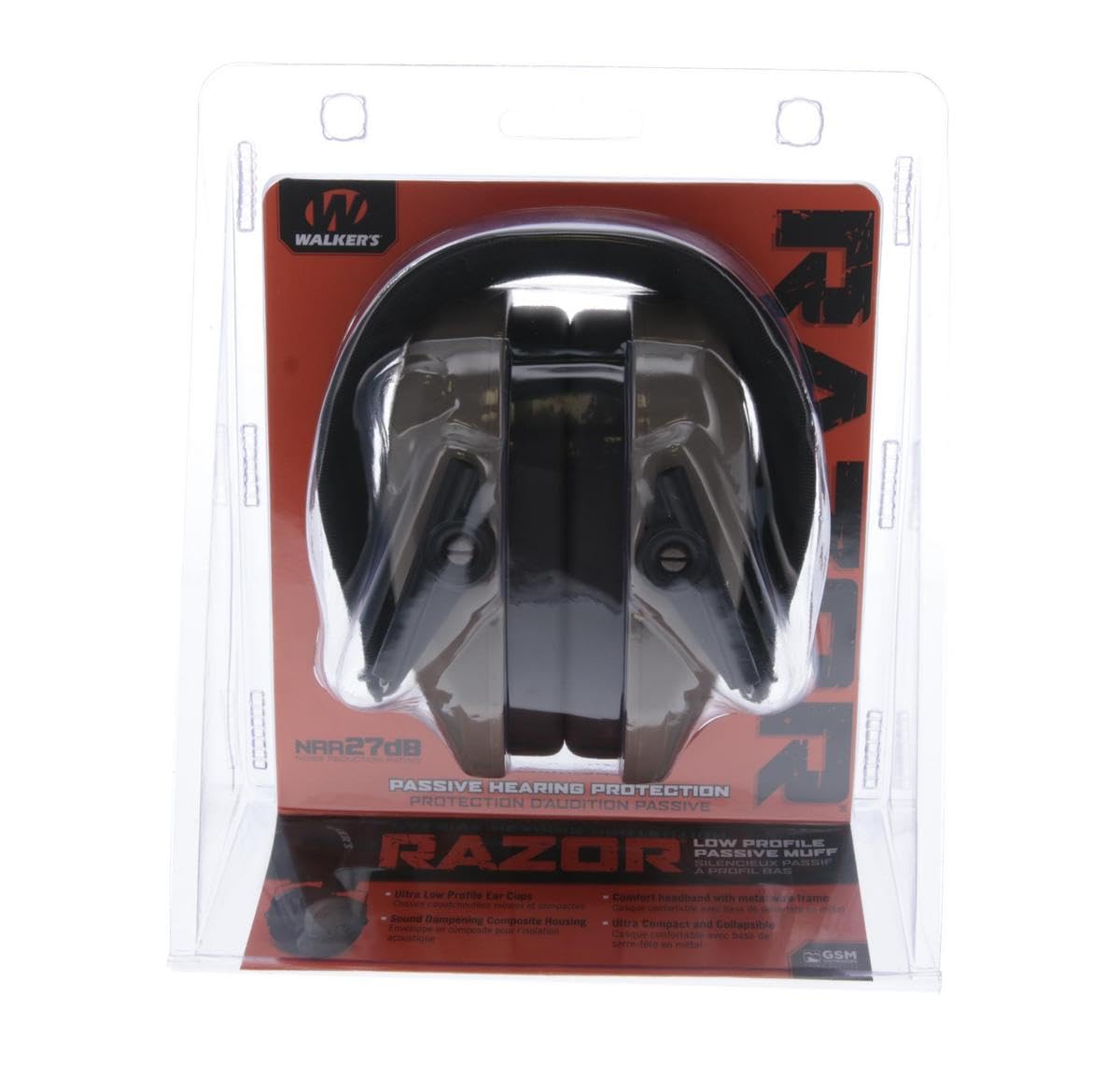 Walker's Razor Slim folded flat demonstrating portability and packable convenience