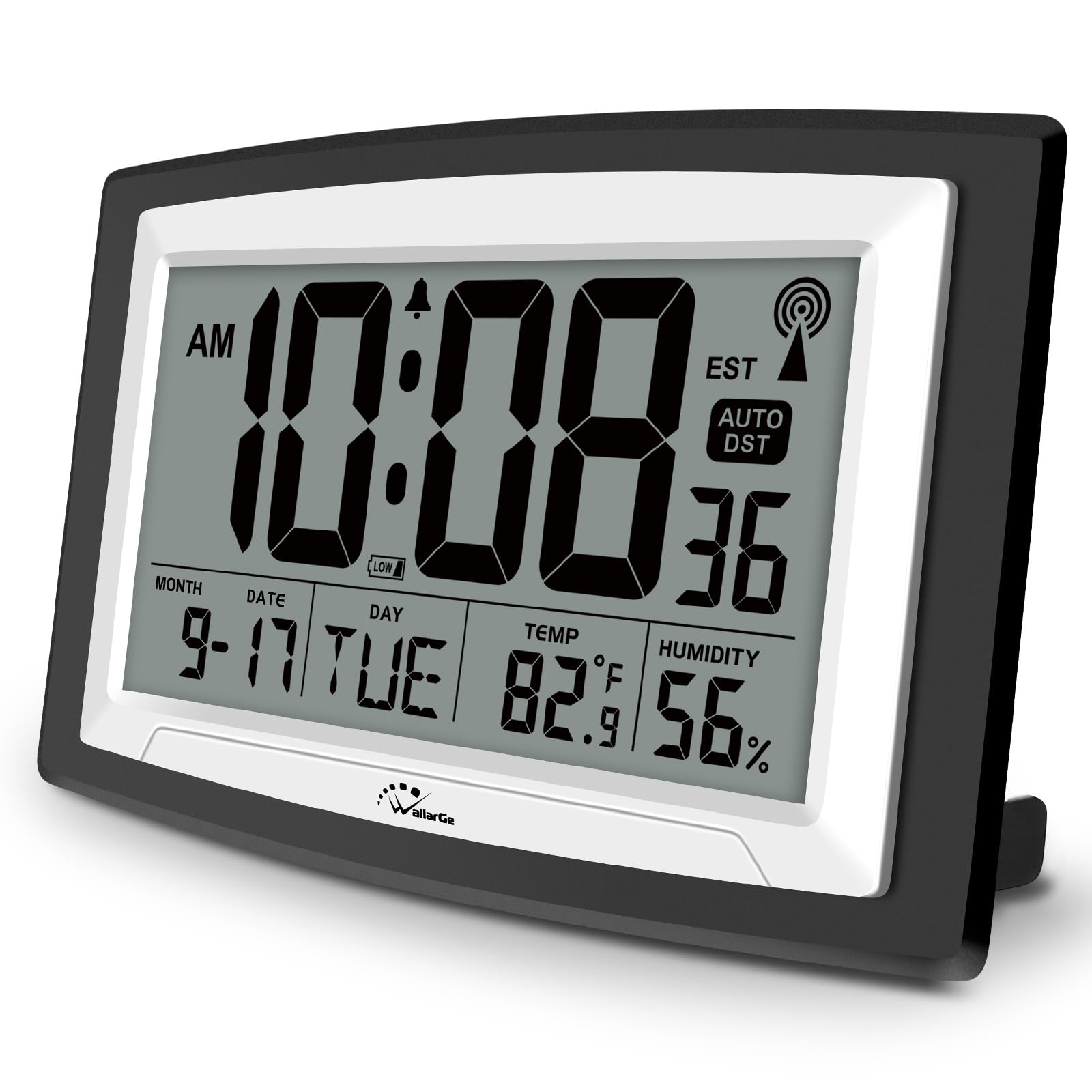 WallarGe vista frontal del display grande y legible, lectura rápida