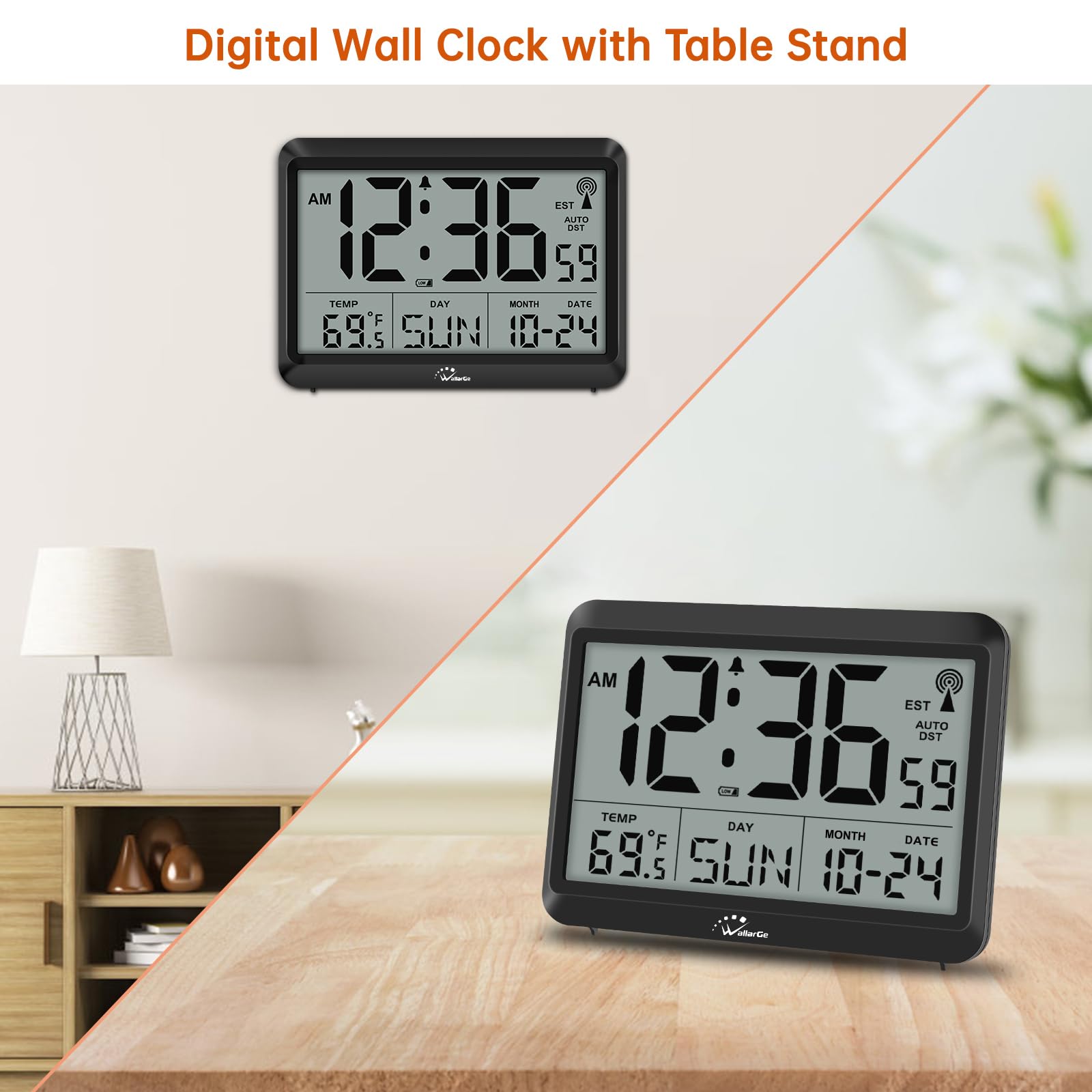 WallarGe pantalla con icono de alarma activo, alerta visible inmediata