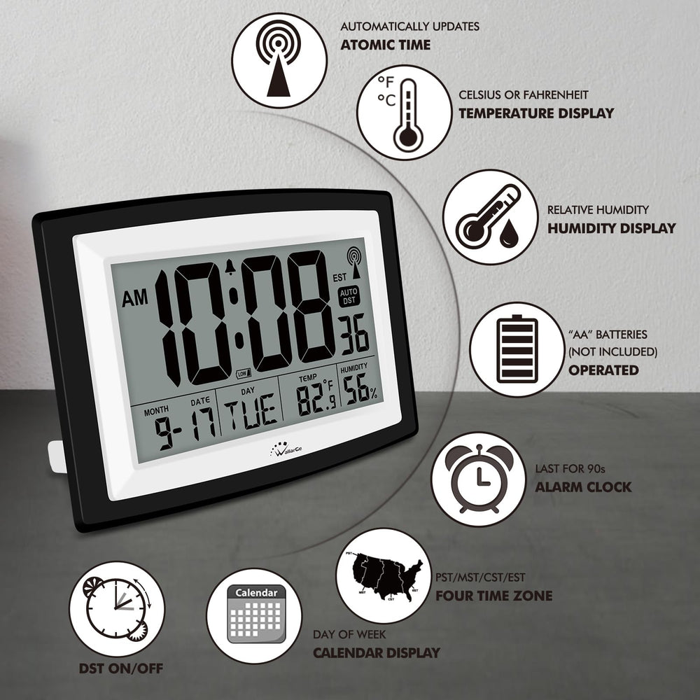 WallarGe colocado sobre escritorio con alarma para recordatorios