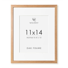 wallwisy frente 11x14 en roble mostrando imagen y mejora estética