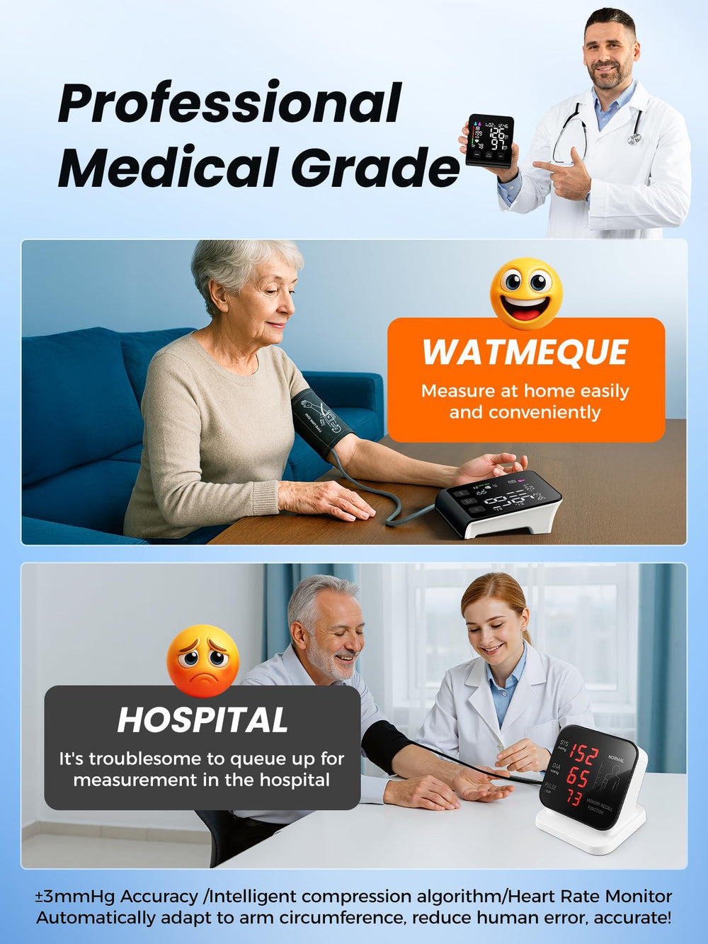 WAMELPRI compacto dentro de maleta, portátil para viajes y citas médicas