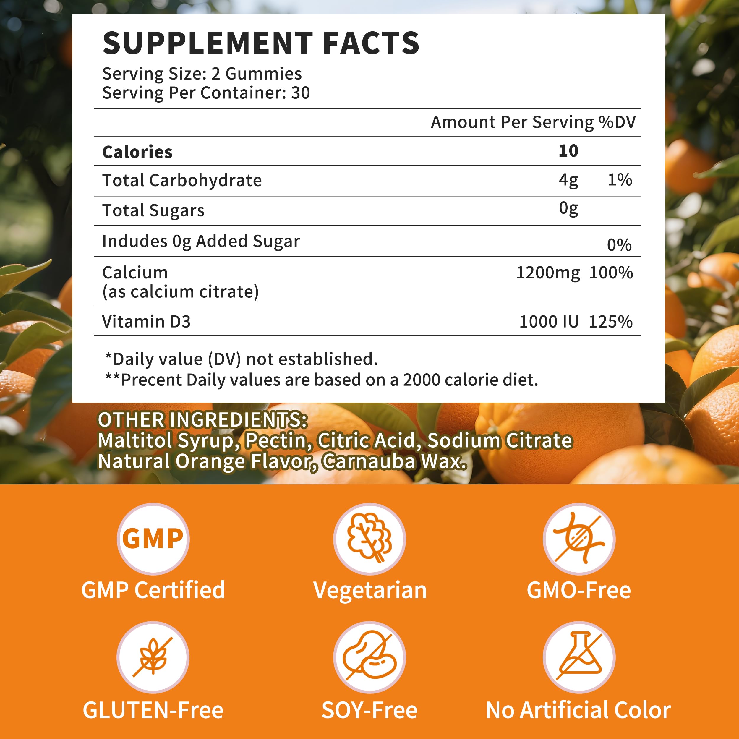 Etiqueta Wanish con ingredientes y certificación para mayor confianza
