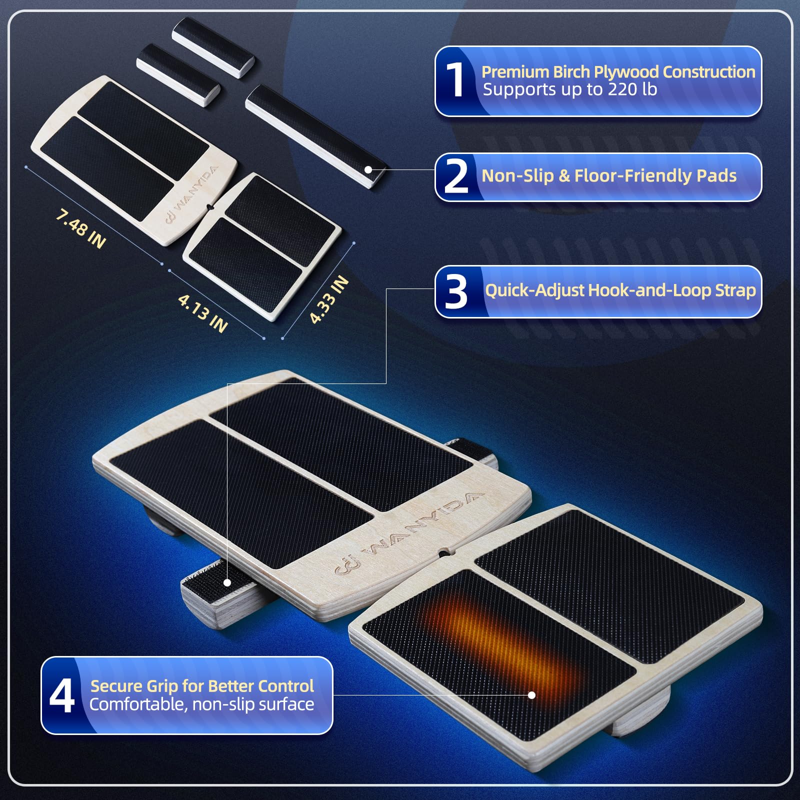 WANYIDA barra de velcro ajustada para personalizar resistencia y recorrido
