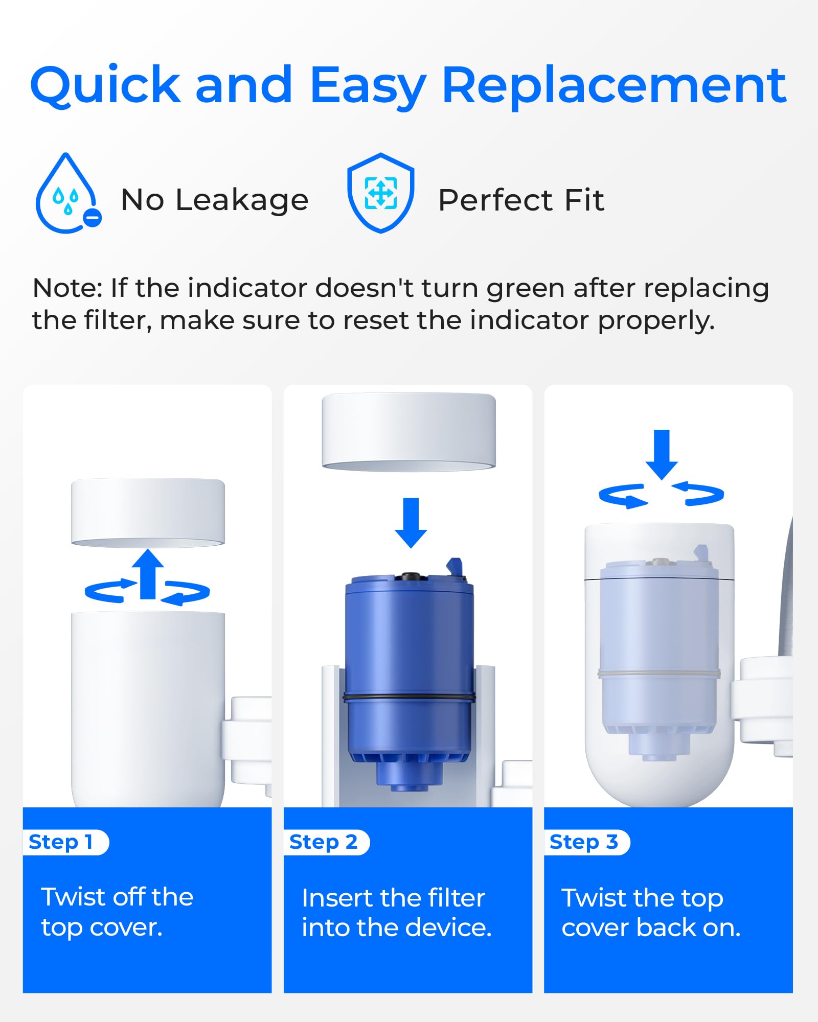 Waterdrop product label with NSF certifications for verified chlorine reduction benefit