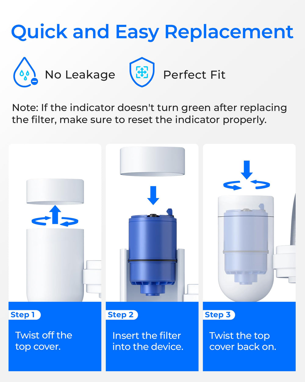Waterdrop product label with NSF certifications for verified chlorine reduction benefit