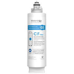 Waterdrop filtro G3-N1CF frontal empaque muestra compatibilidad y facilidad