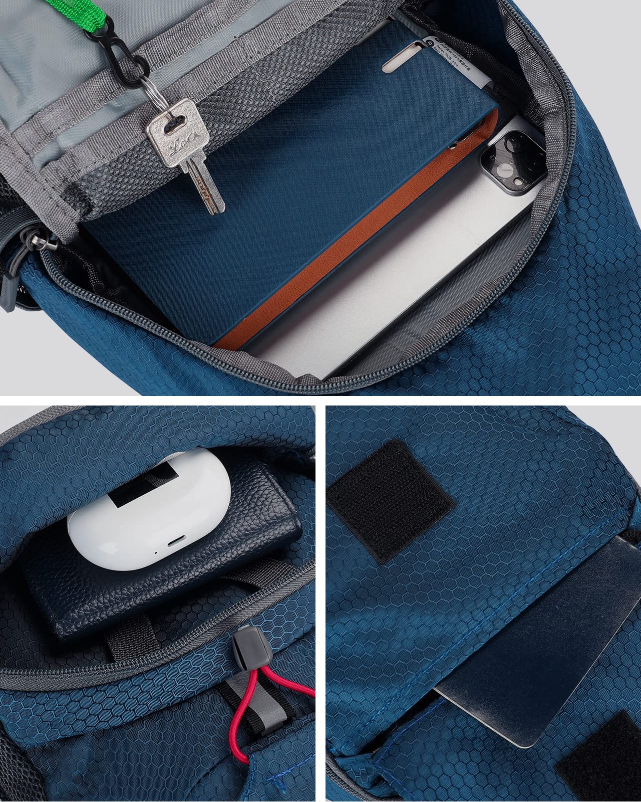 WATERFLY worn across chest in city environment illustrating hands-free mobility benefit