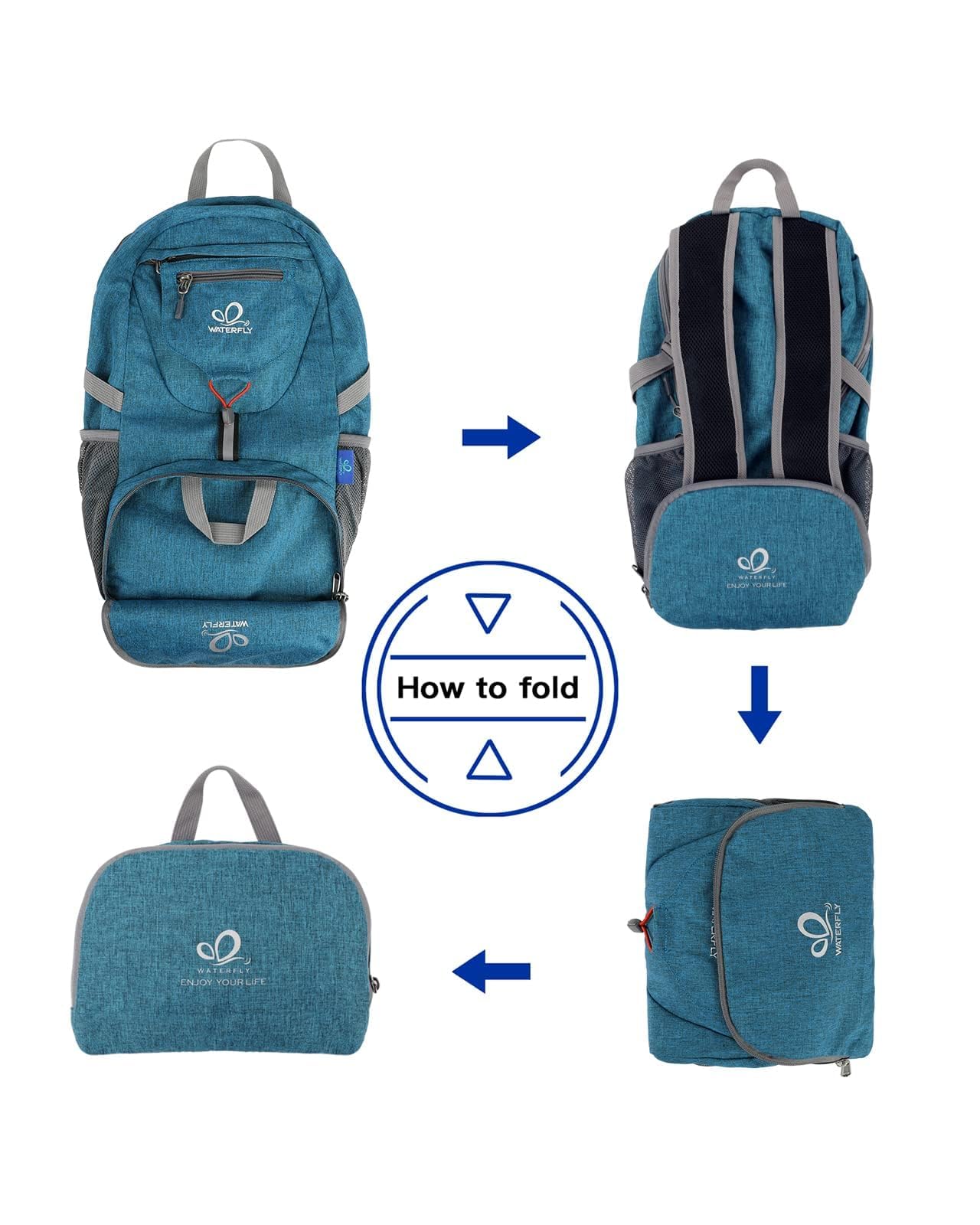 WATERFLY removable zip pocket removed to show secure storage for valuables