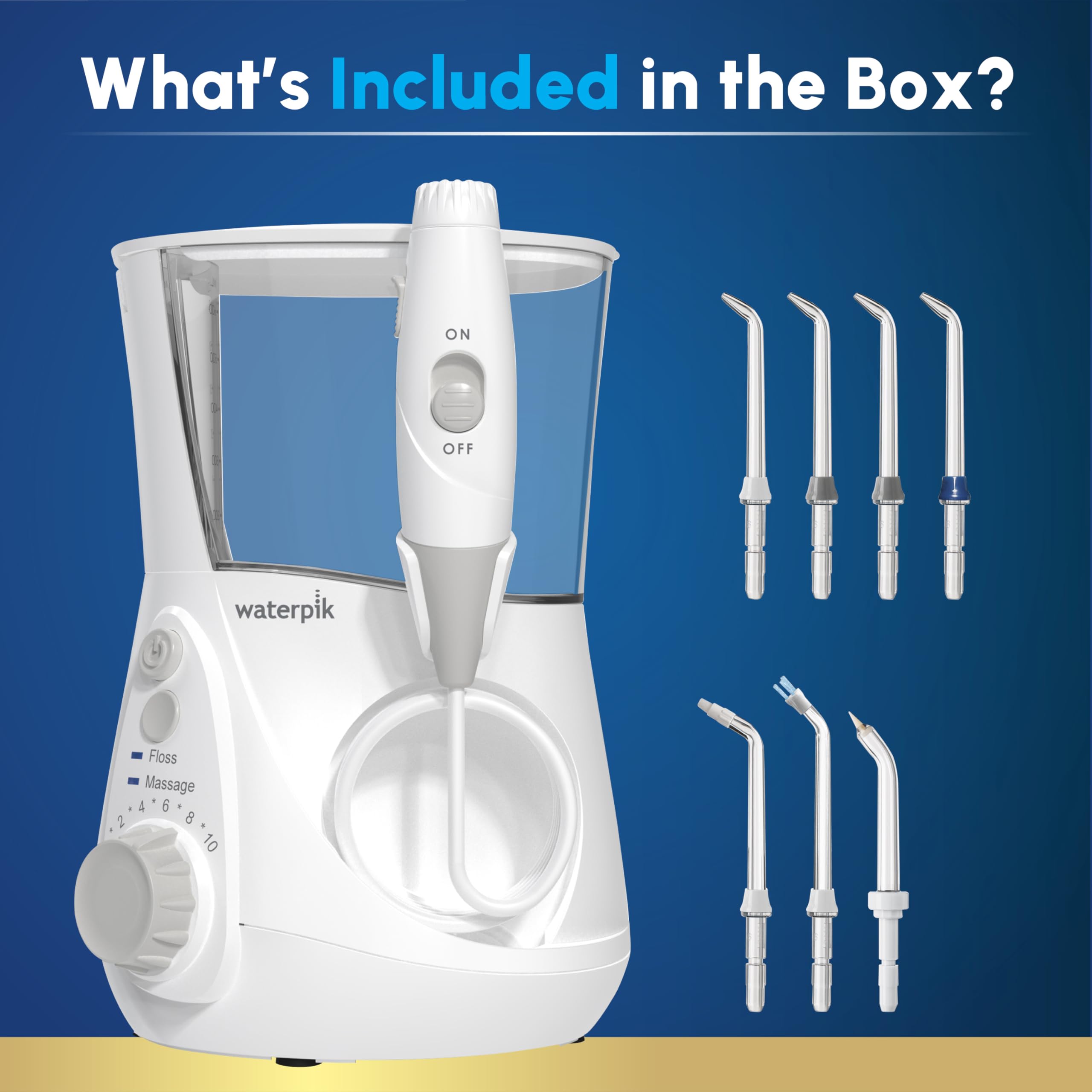 Waterpik Aquarius depósito removible de 22 oz para sesiones continuas