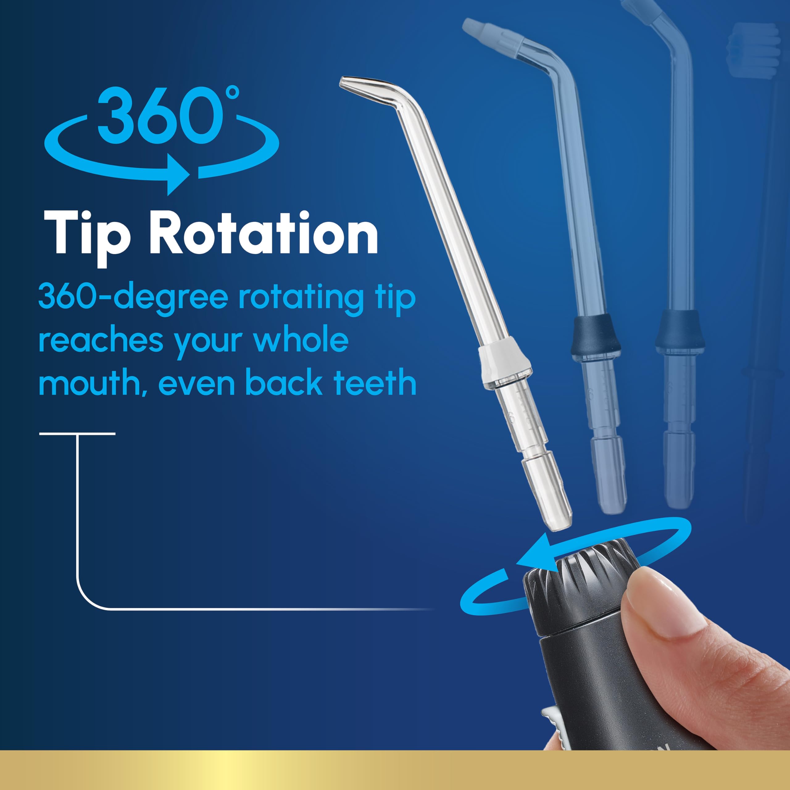 Waterpik Aquarius temporizador y pacer para limpieza guiada y eficiente
