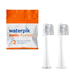 Waterpik cabezal frontal compacto mostrando ajuste rápido y limpieza eficaz