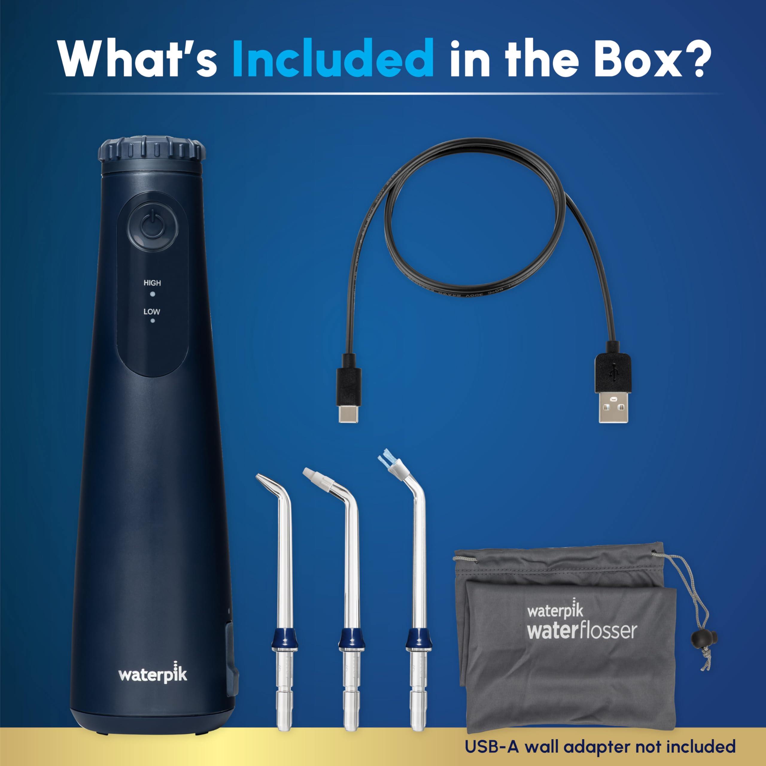 Waterpik depósito extraíble de 7 oz listo para rellenar y proporcionar hasta 60 segundos
