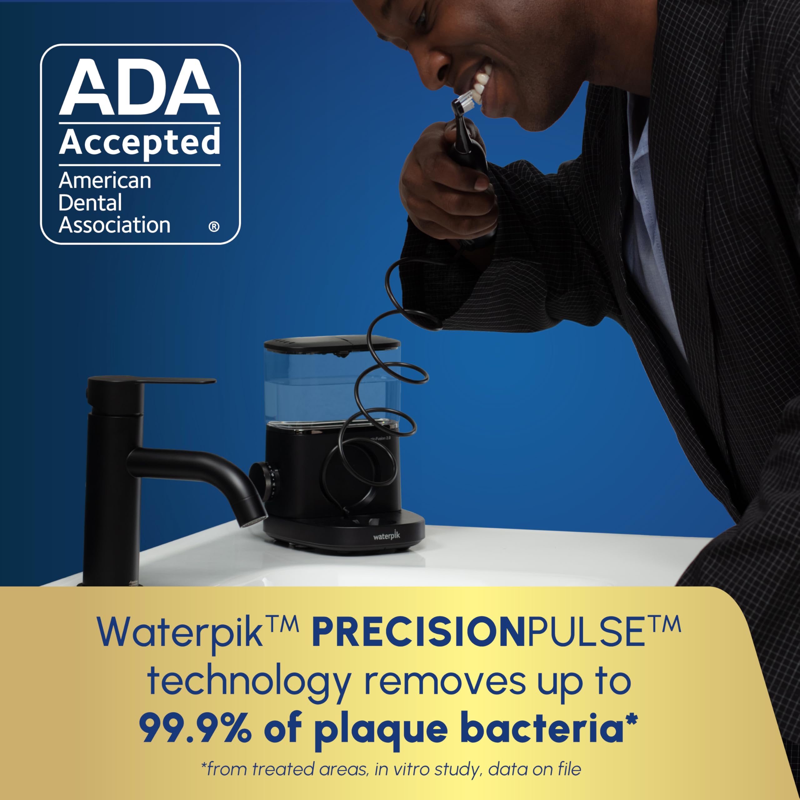Waterpik depósito 16 oz desmontable para fácil llenado y limpieza