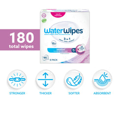 Detalle de la textura de la toallita WaterWipes que mejora la limpieza suave