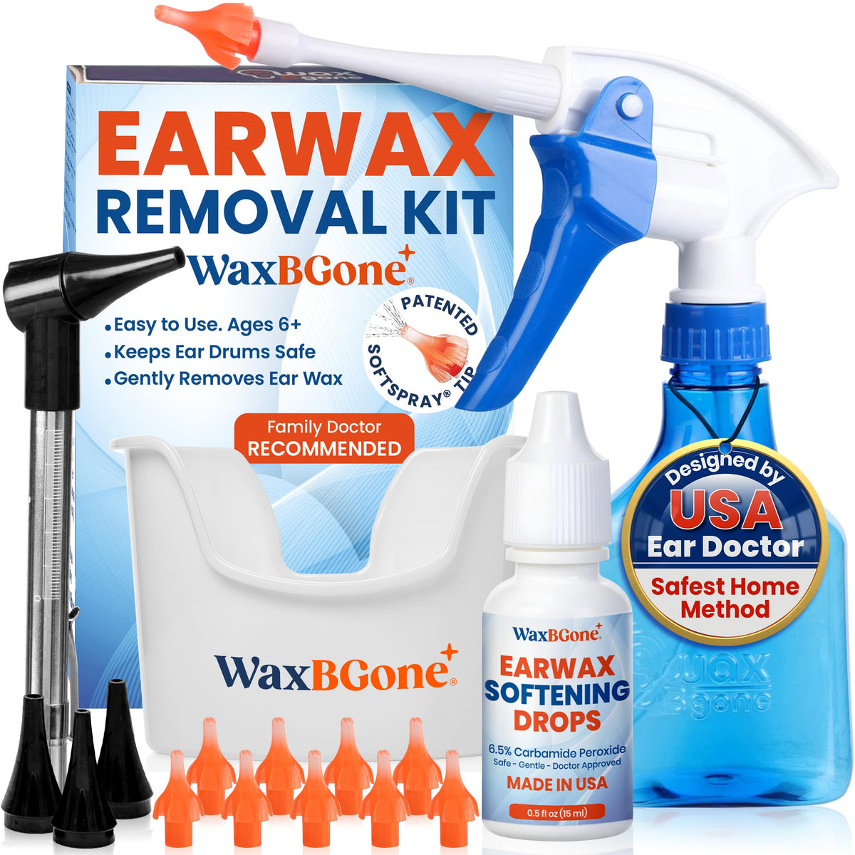 waxBgone kit frente completo mostrando componentes y organización clara