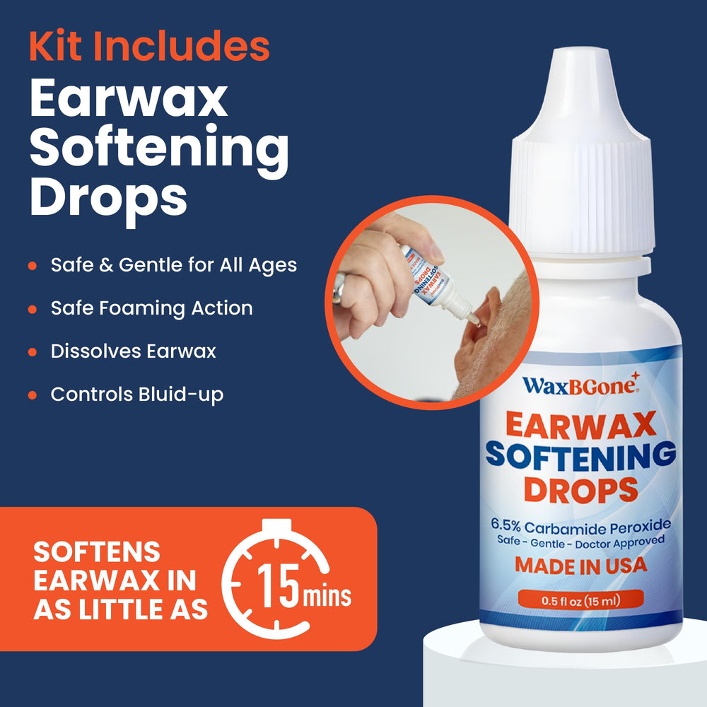 waxBgone gotas ablandadoras frascos para suavizar cerumen antes del enjuague