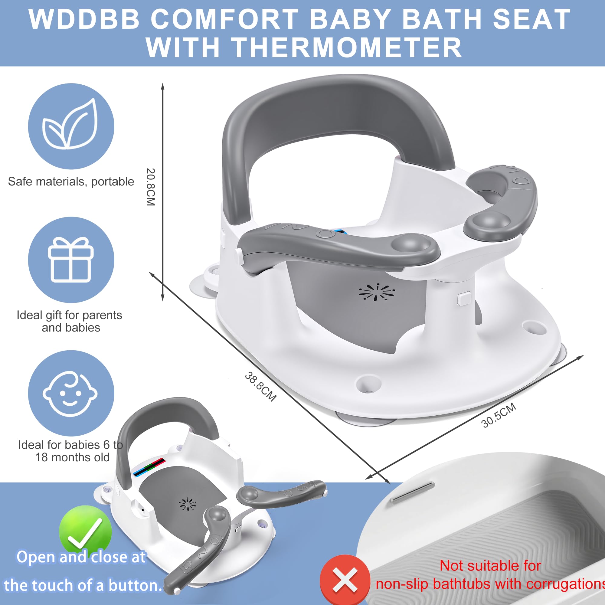 Wddbb ventosas fuertes manteniendo el asiento fijo y seguro