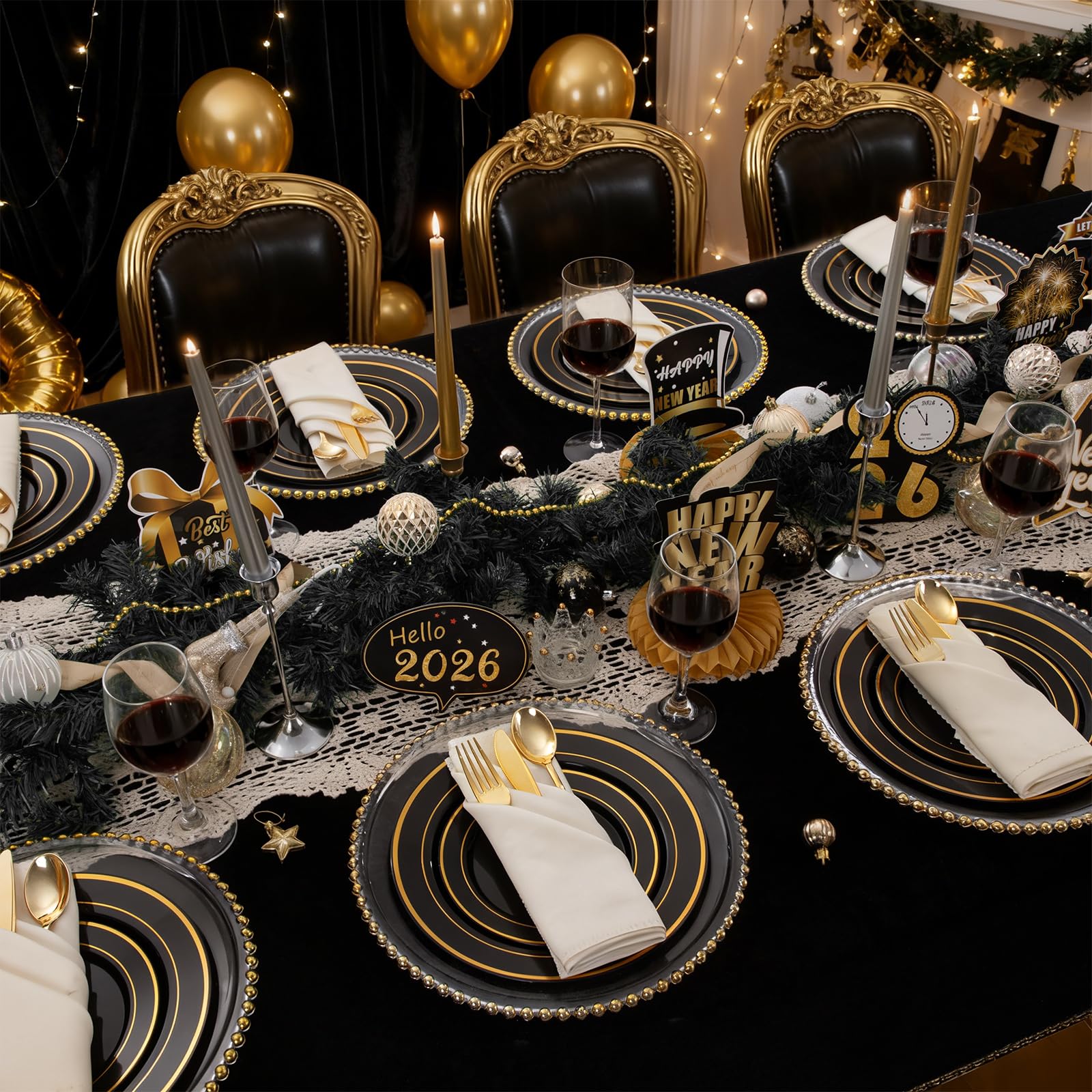 WDF Partyware plato postre 6.3 pulgadas, diseño compacto y elegante